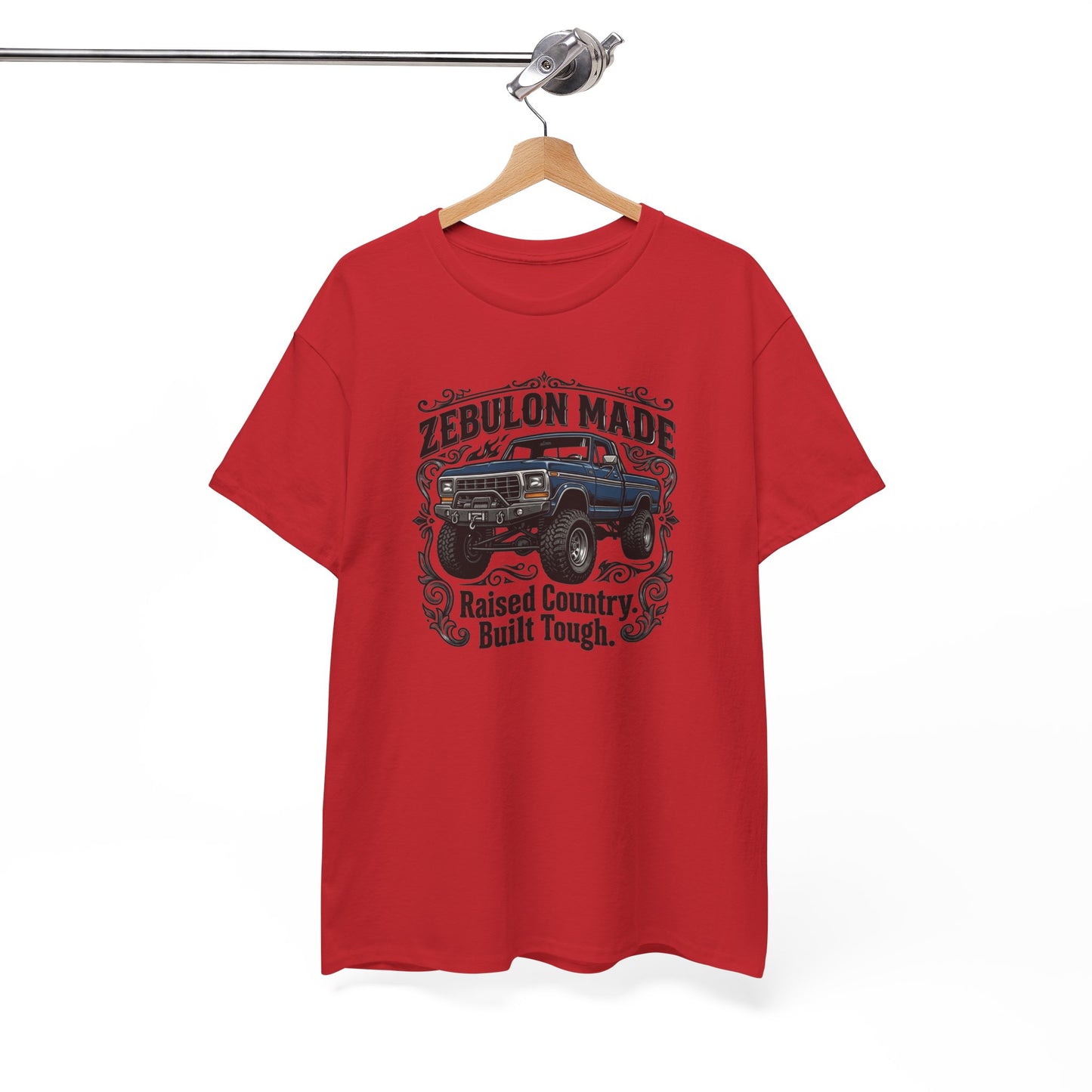 Men's T-shirt Zebulon Made Truck Tee — "Raised Country. Built Tough." Graphic T-Shirt