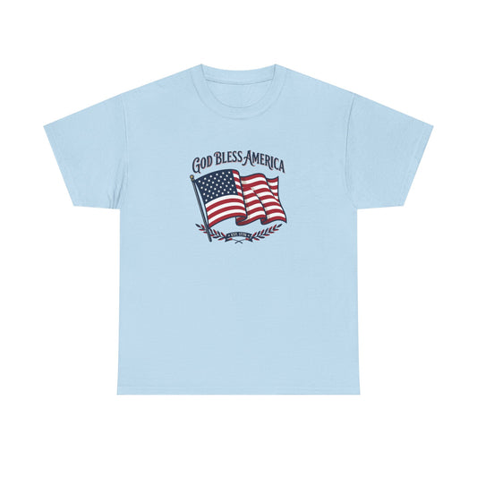 T-Shirt — "God Bless America" Flag Tee | Patriotic 4th of July Shirt