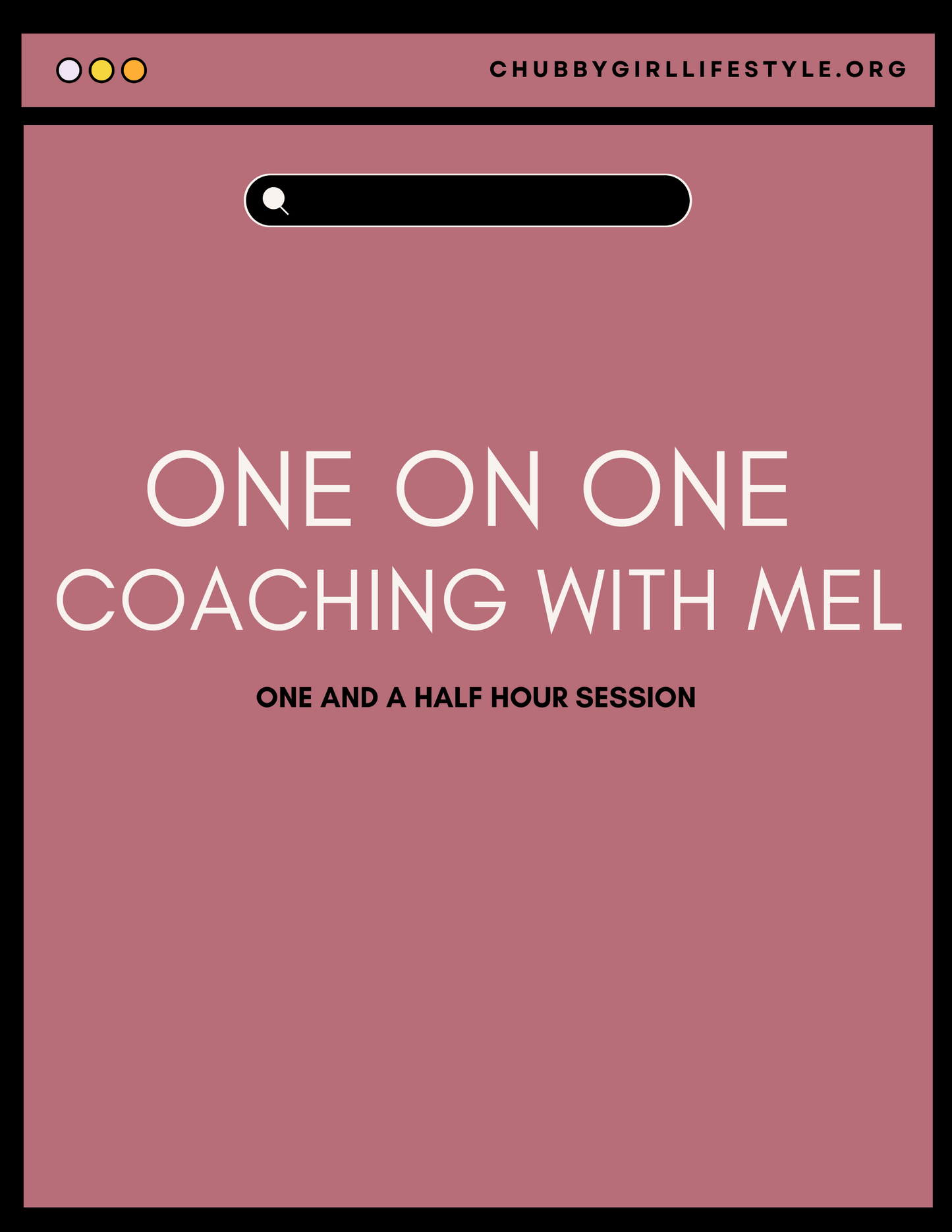 1:1 Lifestyle Coaching/Counseling with Mel