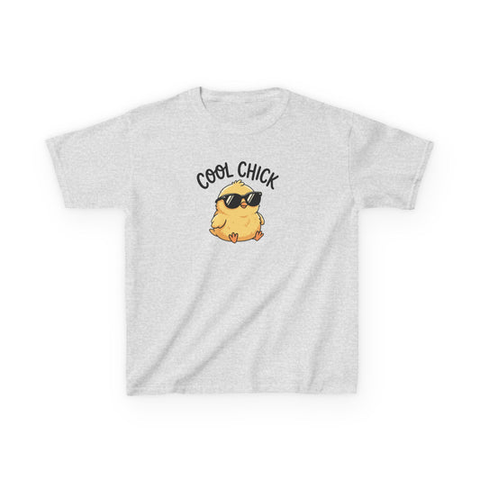 Kids T-Shirt — "Cool Chick" Sunglasses Chick Graphic Tee for Toddlers & Kids