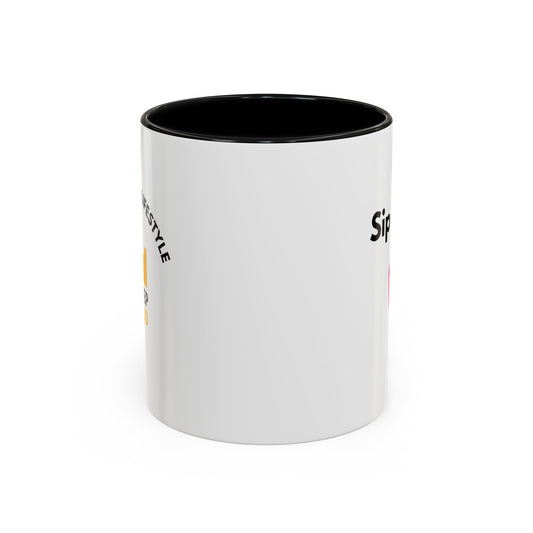 Sip Strong Accent Coffee Mug | Cute Coffee Lovers Gift | Coffee Break Accessory | Decorative Tea Mug | Fun Kitchen Decor
