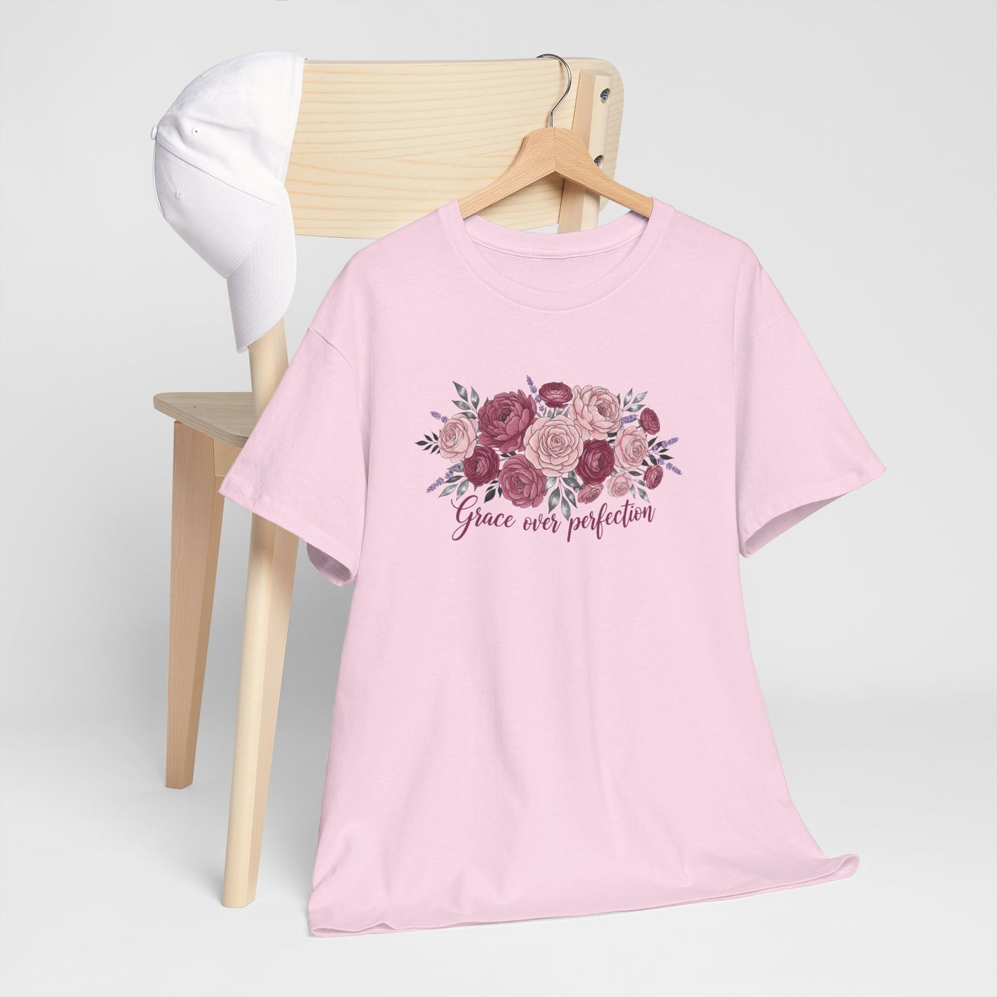 Floral "Grace Was Perfected" Tee
