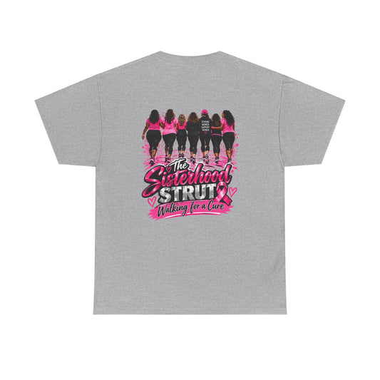 Sisterhood Strut Breast Cancer Awareness Tee