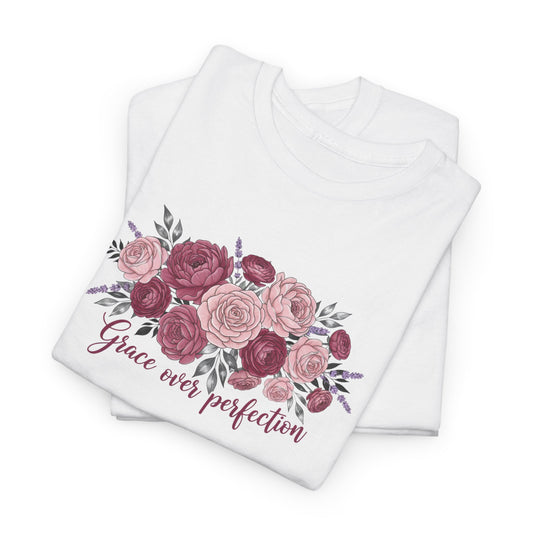 Floral "Grace Was Perfected" Tee