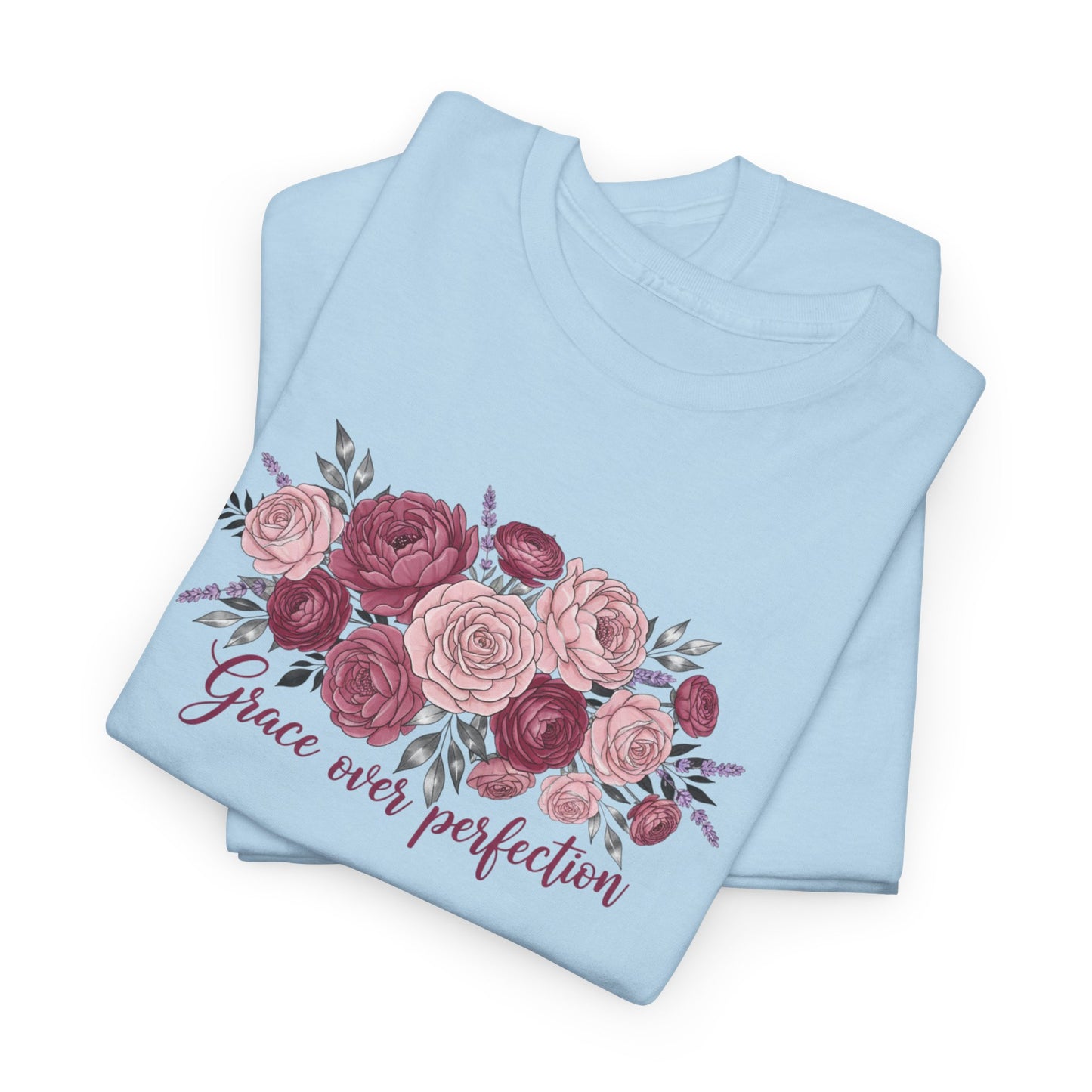 Floral "Grace Was Perfected" Tee