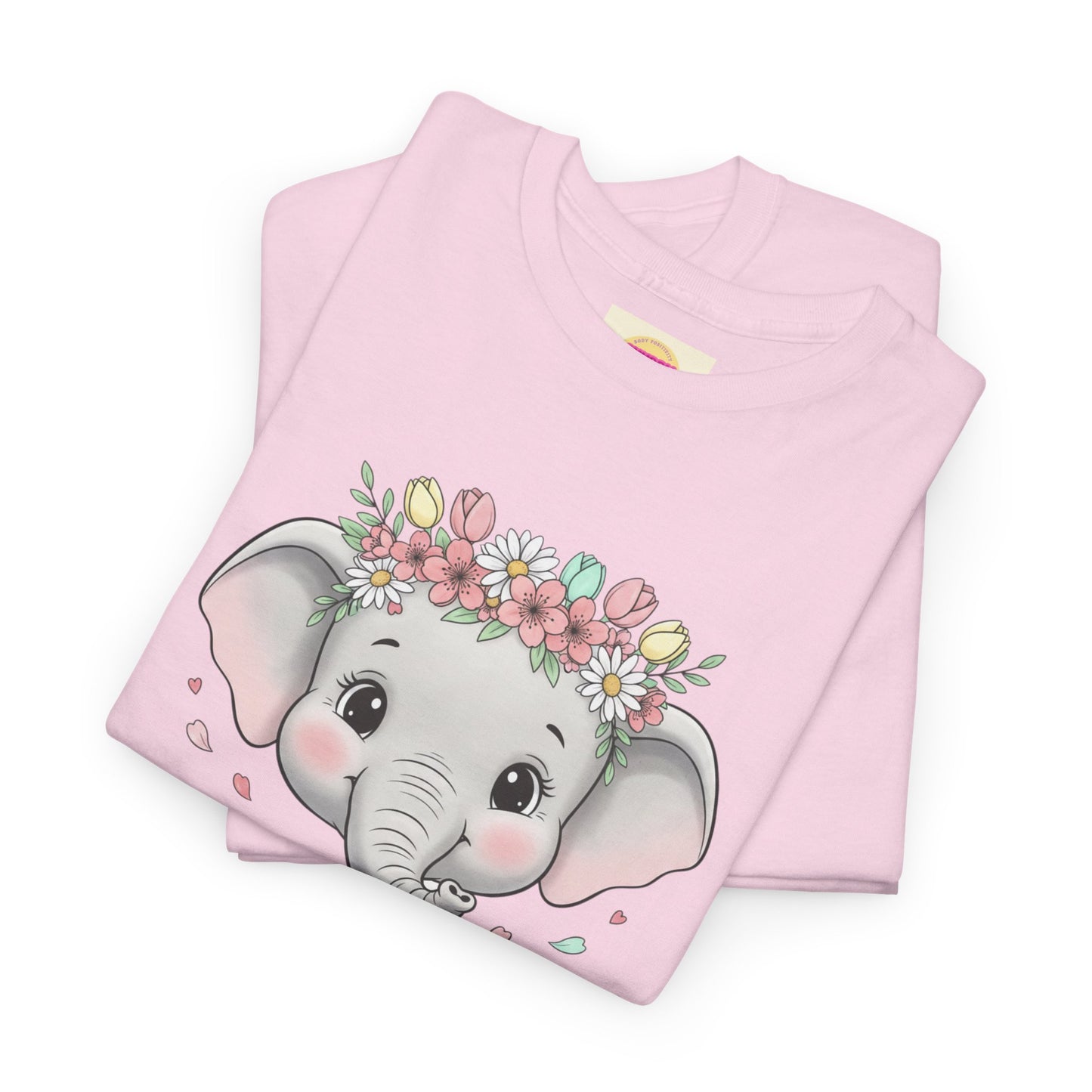 Elephant Floral Crown T-Shirt — "Rainbow Better Than You" Cute Kids Animal Tee