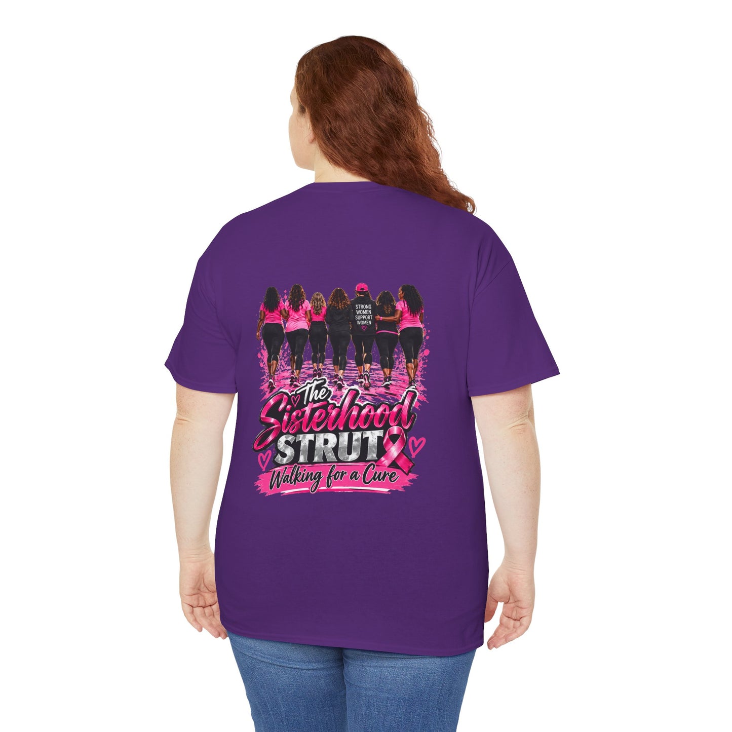 Sisterhood Strut Breast Cancer Awareness Tee