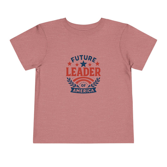 Future Leader of America Toddler Tee — Patriotic Kids Short Sleeve Shirt