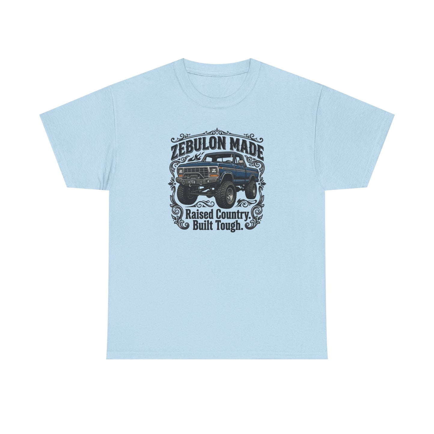 Men's T-shirt Zebulon Made Truck Tee — "Raised Country. Built Tough." Graphic T-Shirt