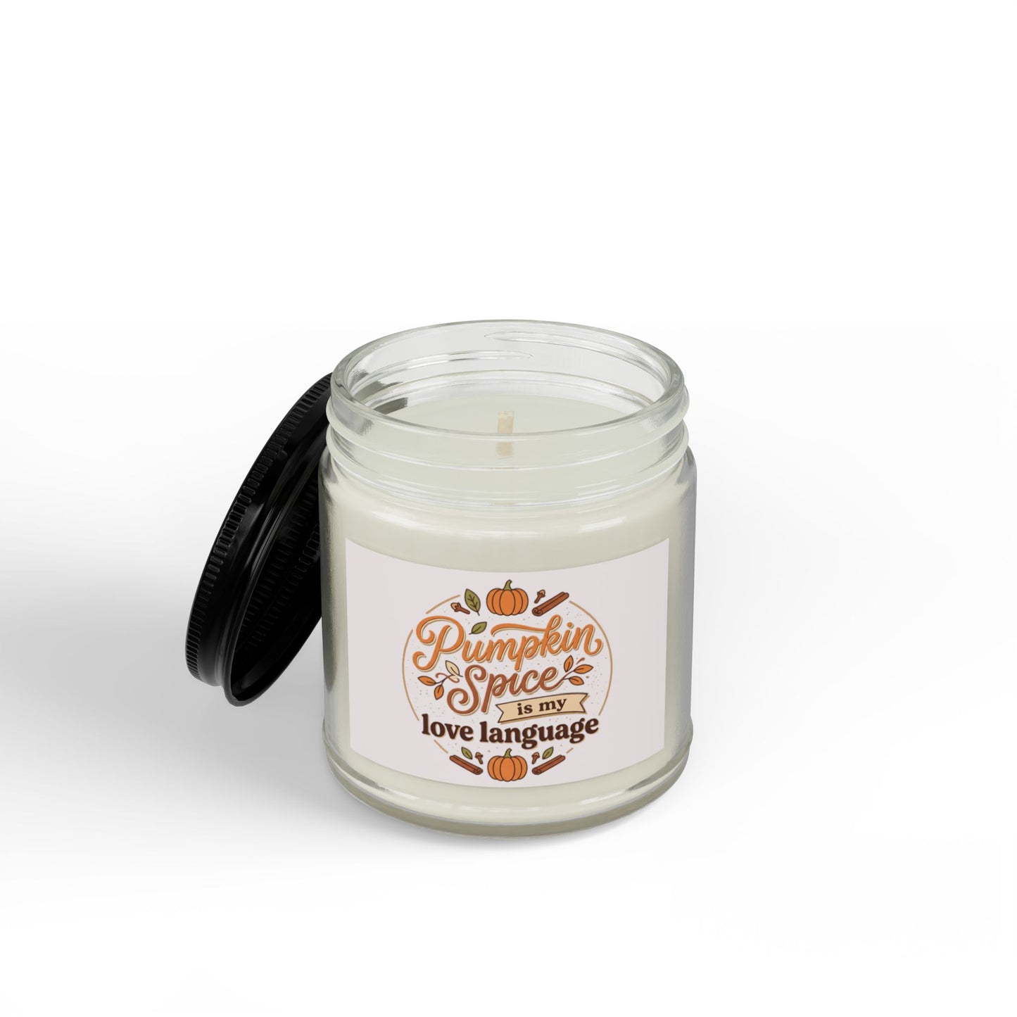Pumpkin Spice Soy Candle (4oz & 9oz) — "Pumpkin Spice Is My Love Language" Autumn Scented Jar
