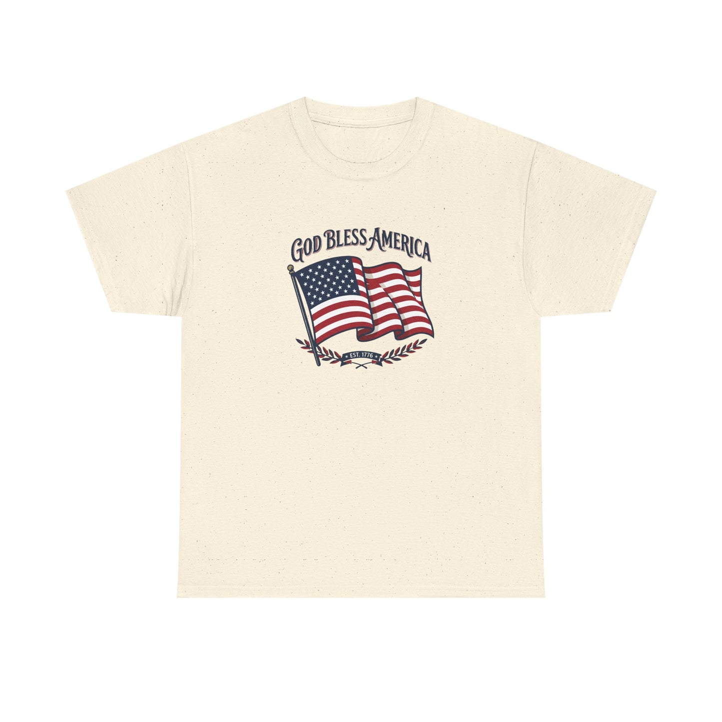 T-Shirt — "God Bless America" Flag Tee | Patriotic 4th of July Shirt