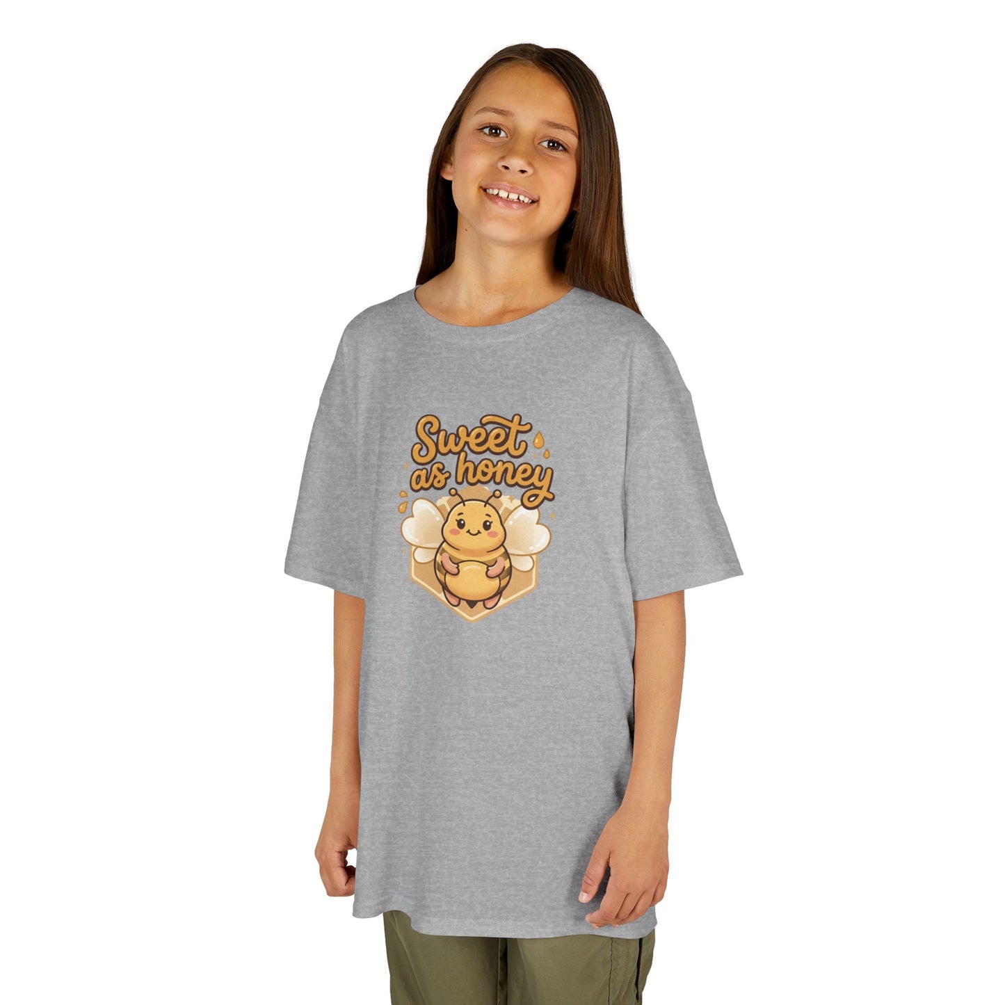 Kids T‑Shirt — "Sweet as Honey" Cute Bee Graphic
