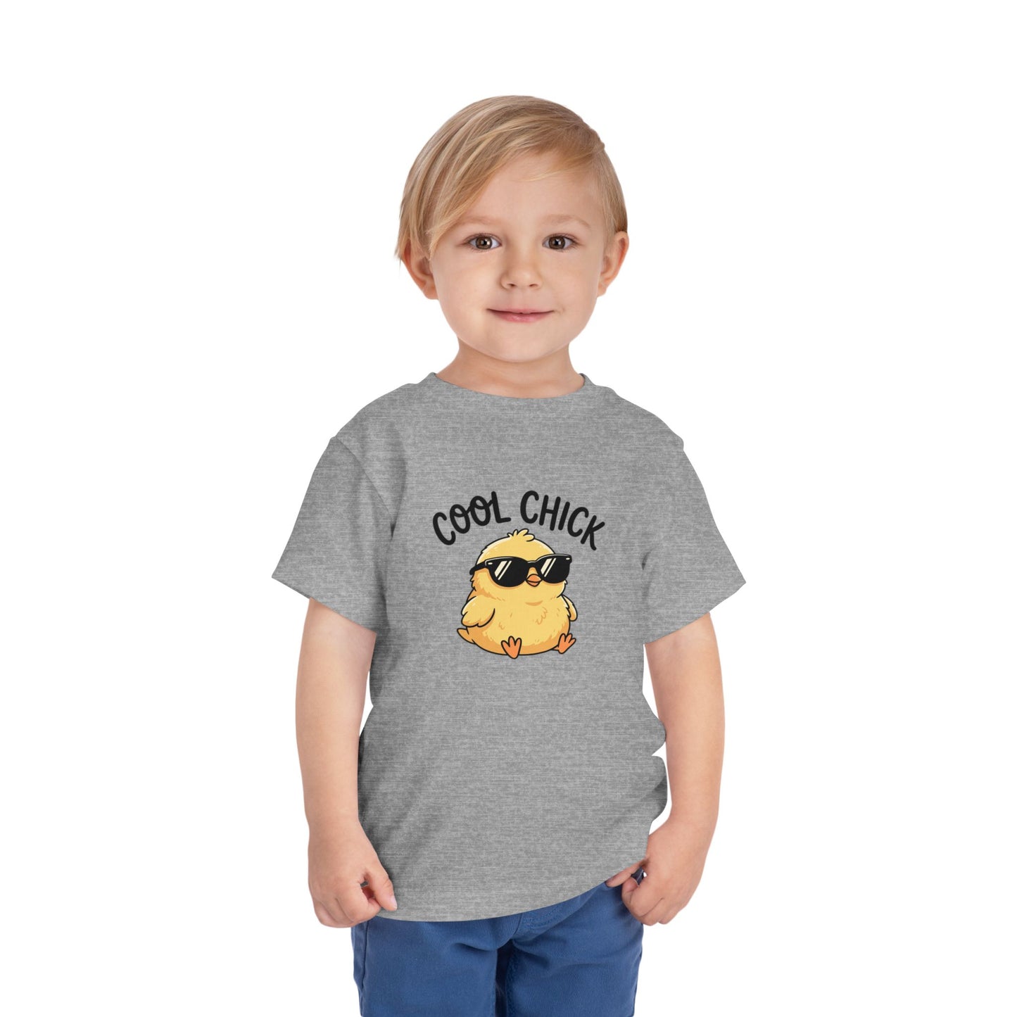 Cool Chick Toddler Tee — Cute Sunglasses Chick Graphic Shirt