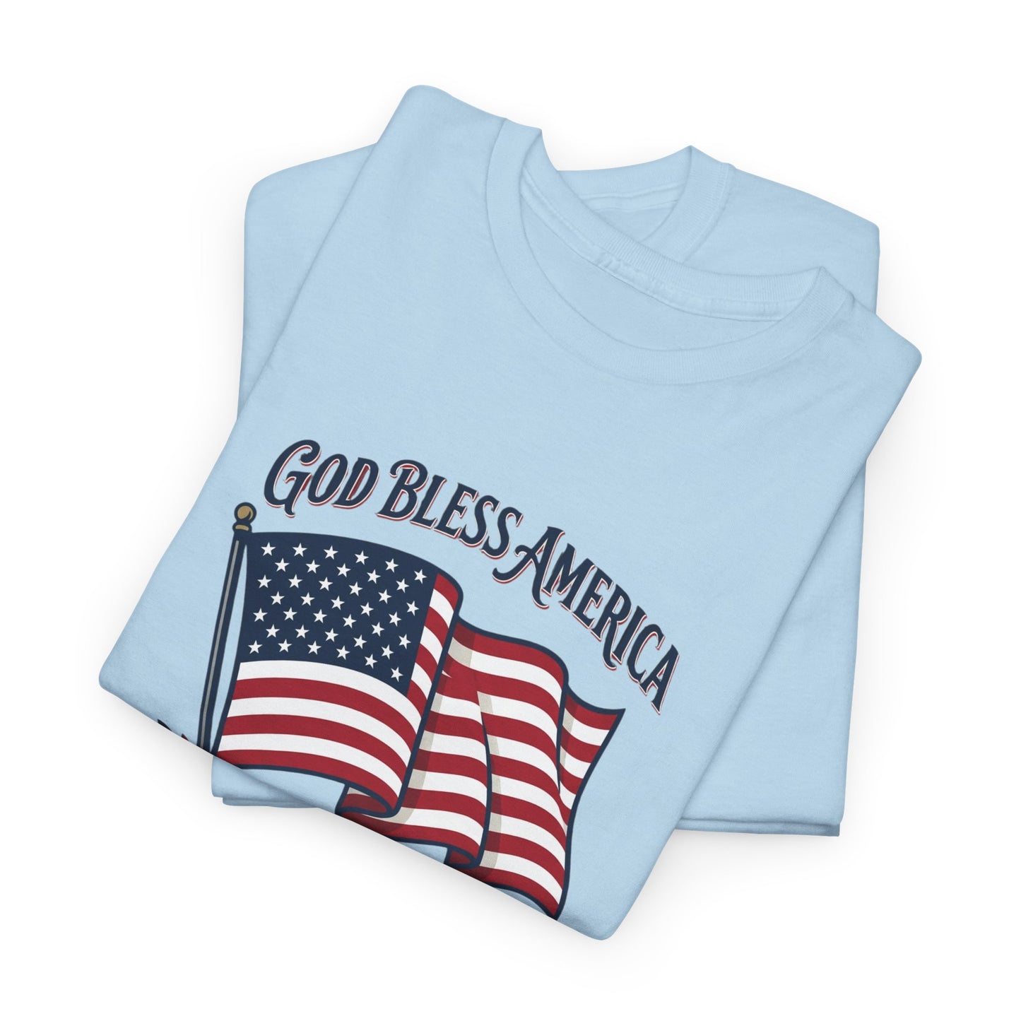 T-Shirt — "God Bless America" Flag Tee | Patriotic 4th of July Shirt