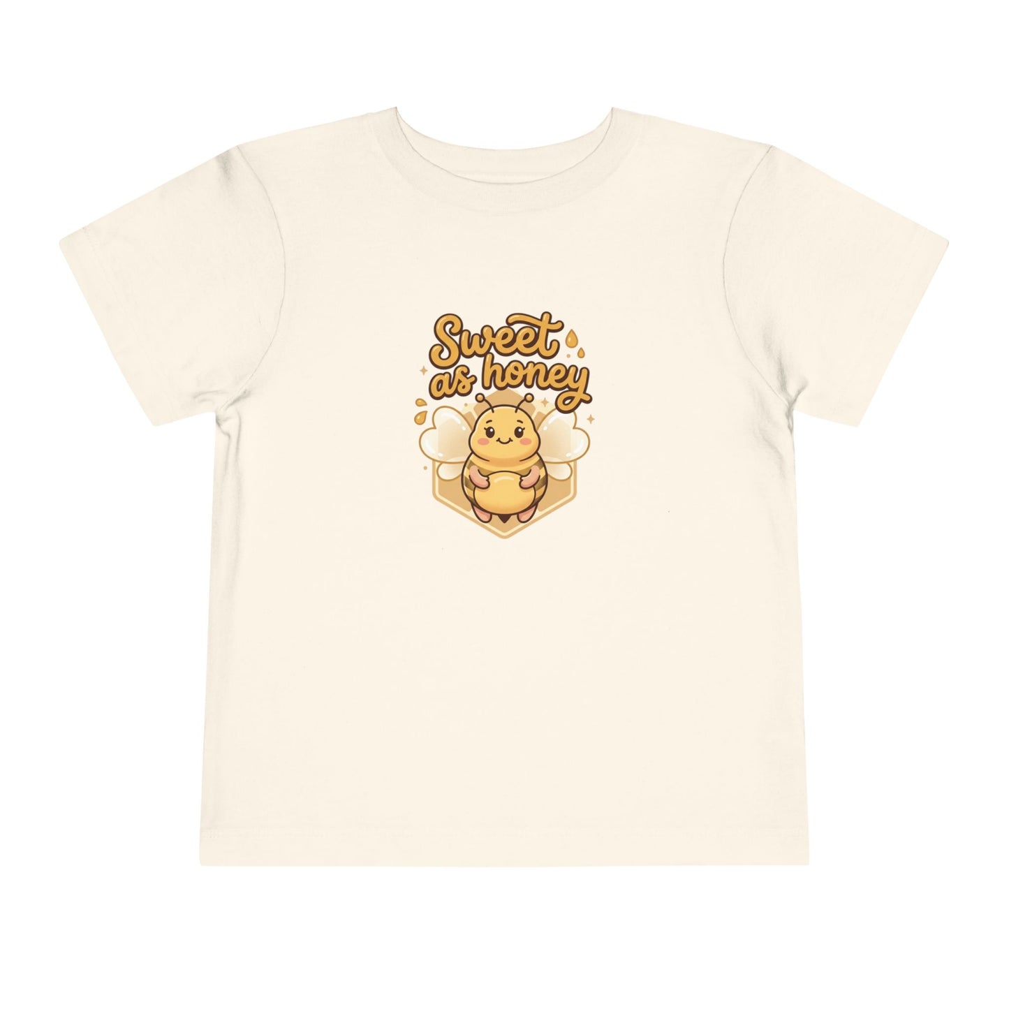 Toddler Tee — "Sweet as Honey" Cute Bee Graphic