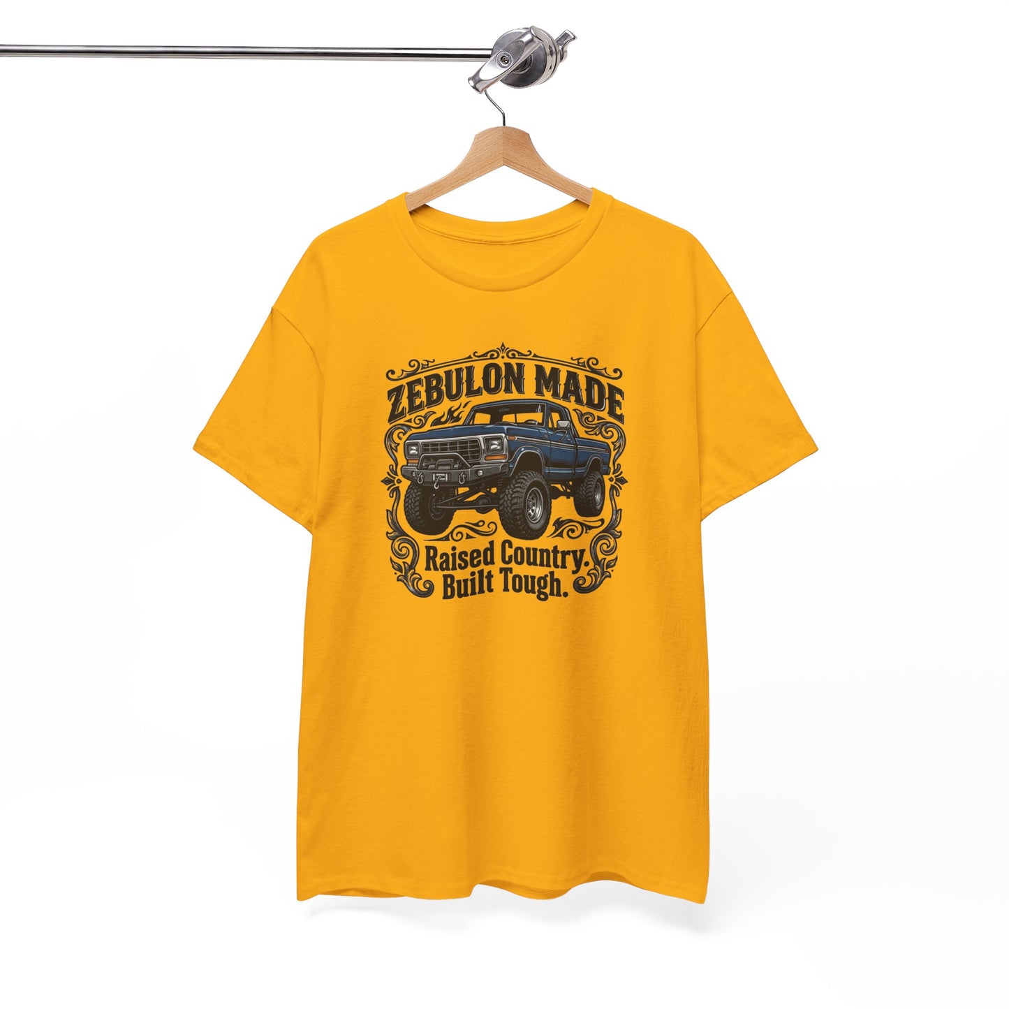 Men's T-shirt Zebulon Made Truck Tee — "Raised Country. Built Tough." Graphic T-Shirt