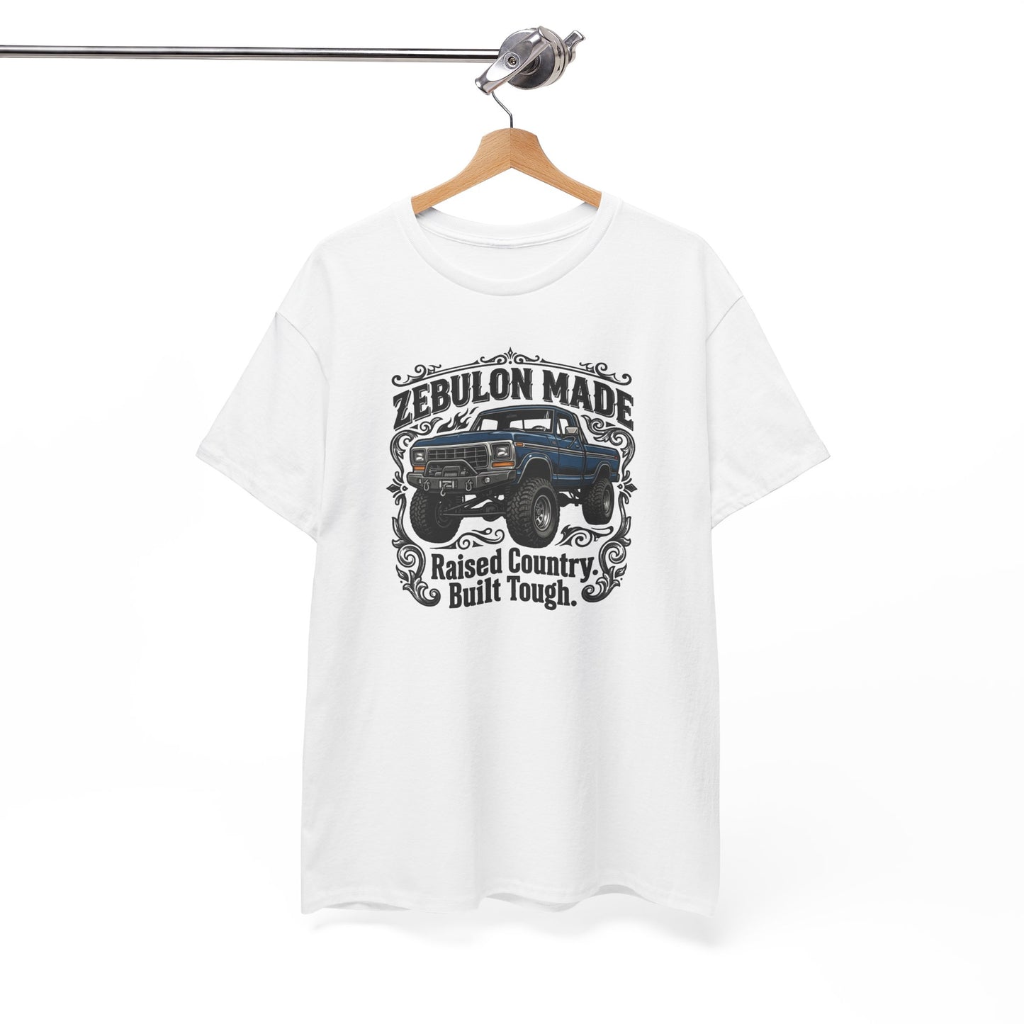 Men's T-shirt Zebulon Made Truck Tee — "Raised Country. Built Tough." Graphic T-Shirt