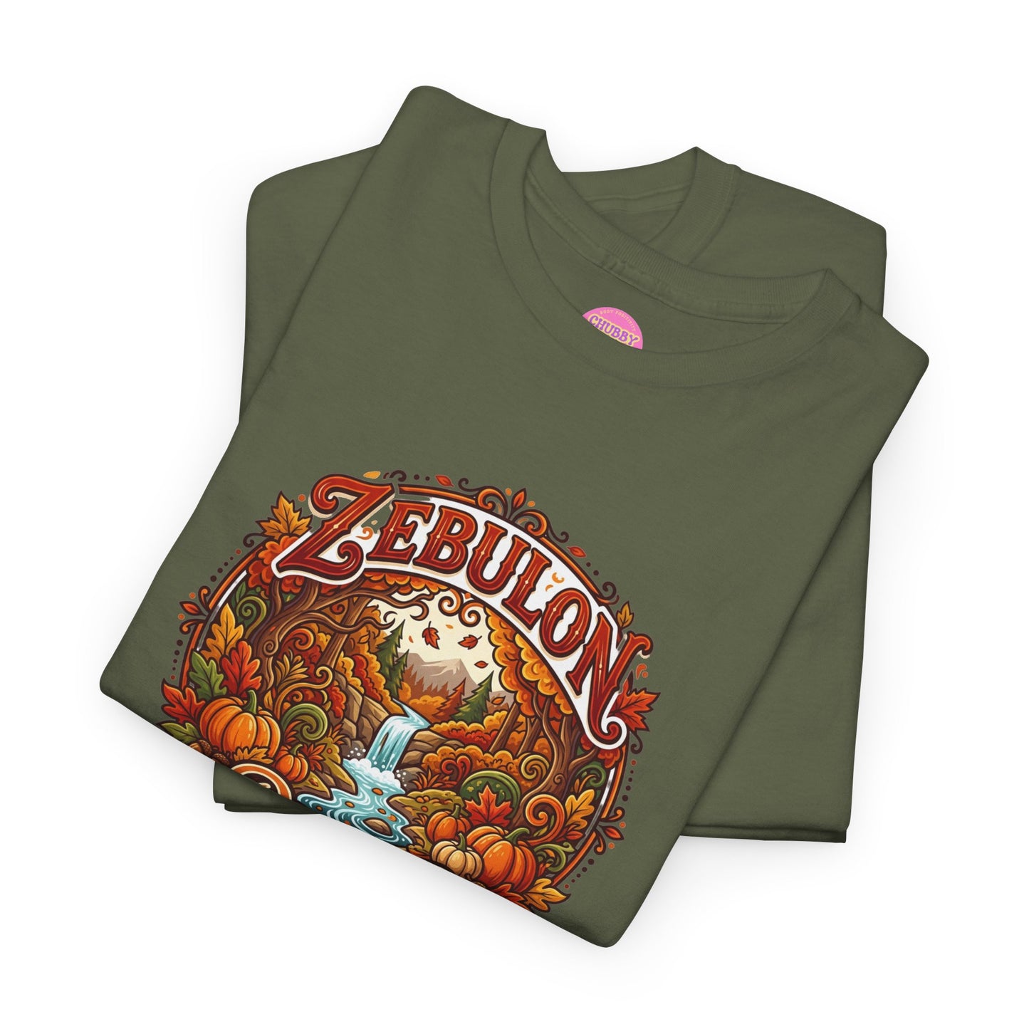 Zebulon Proud Graphic Tee — Vintage Pumpkin Harvest Autumn Shirt