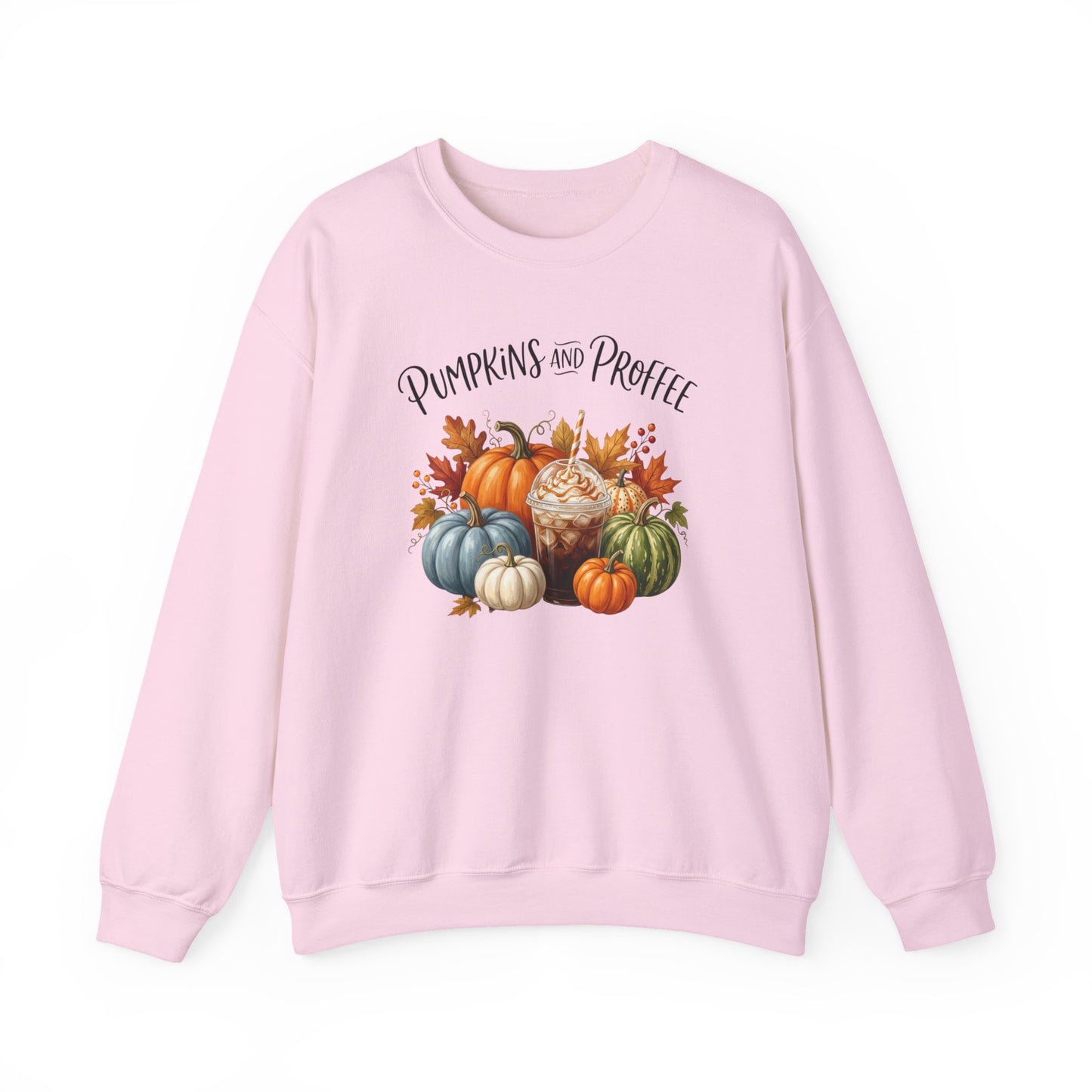 Pumpkins and Proffee (Protein Coffee) Sweatshirt — Fall Pumpkin Bouquet Crewneck