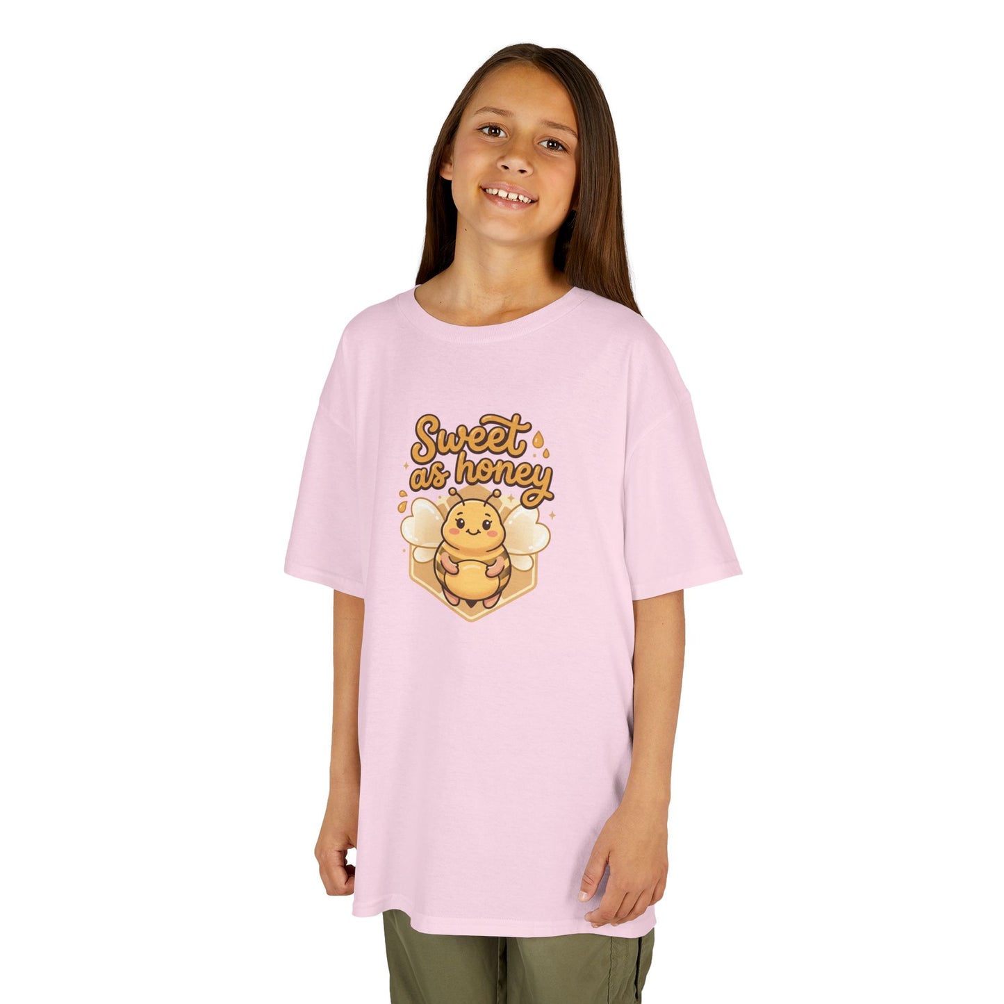 Kids T‑Shirt — "Sweet as Honey" Cute Bee Graphic
