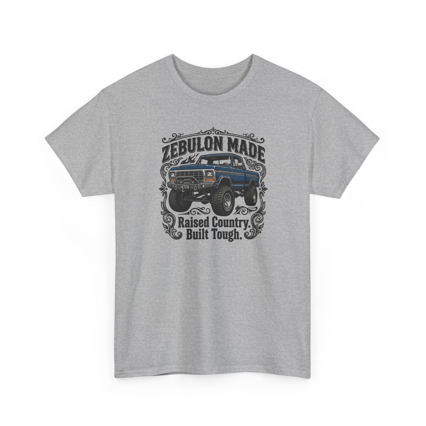 Men's T-shirt Zebulon Made Truck Tee — "Raised Country. Built Tough." Graphic T-Shirt