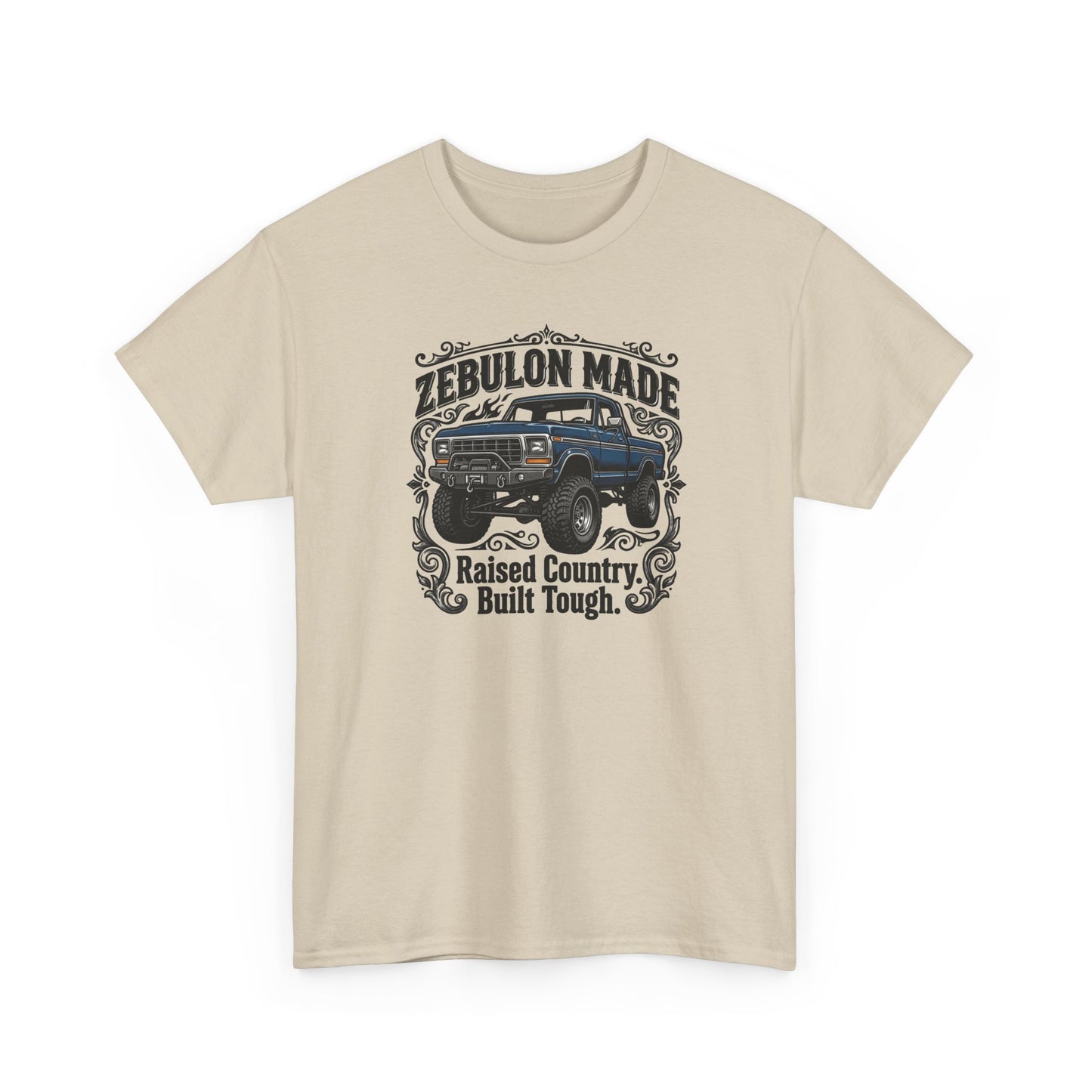 Men's T-shirt Zebulon Made Truck Tee — "Raised Country. Built Tough." Graphic T-Shirt