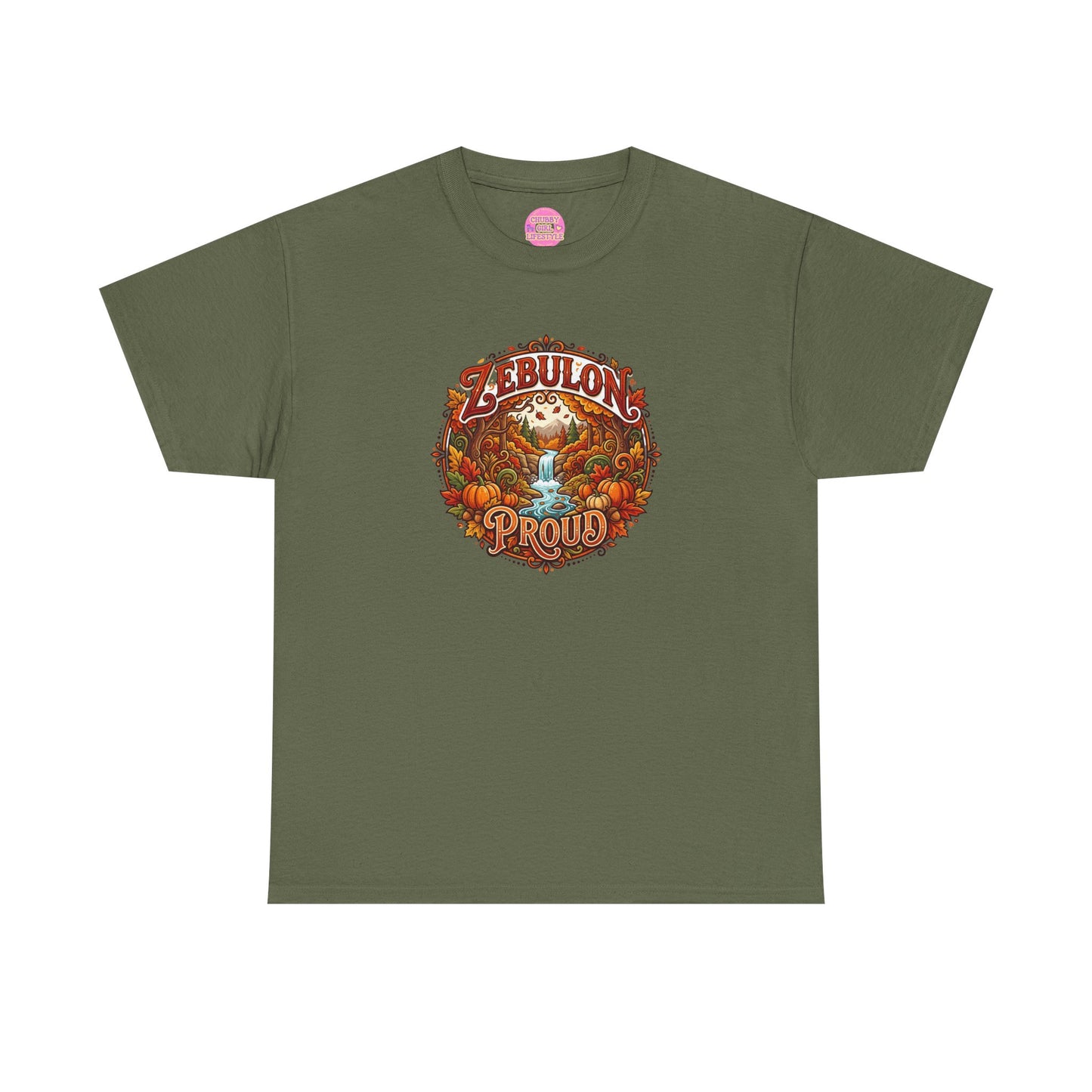 Zebulon Proud Graphic Tee — Vintage Pumpkin Harvest Autumn Shirt