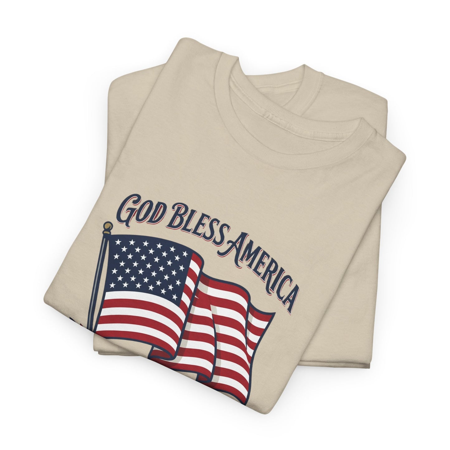 T-Shirt — "God Bless America" Flag Tee | Patriotic 4th of July Shirt