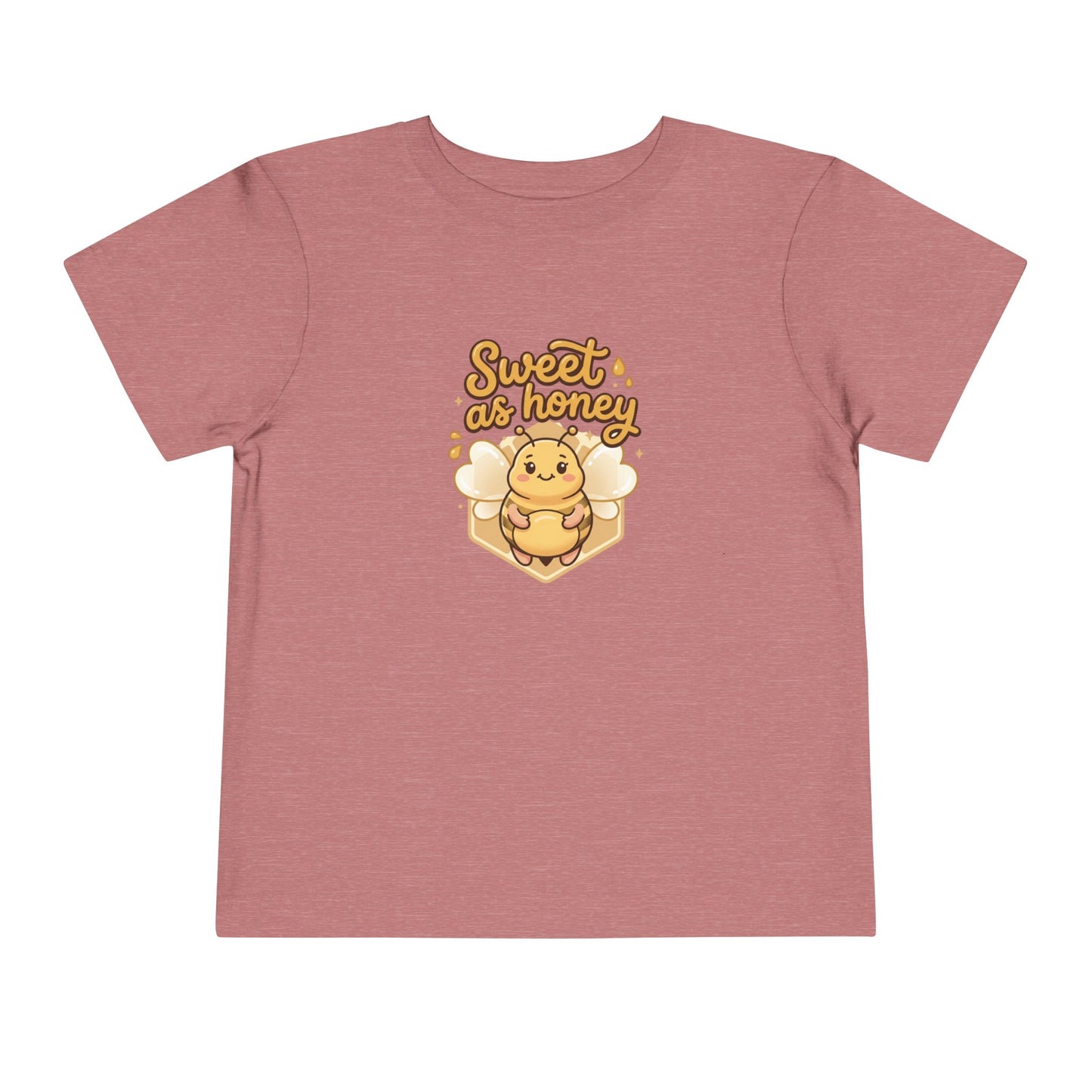 Toddler Tee — "Sweet as Honey" Cute Bee Graphic