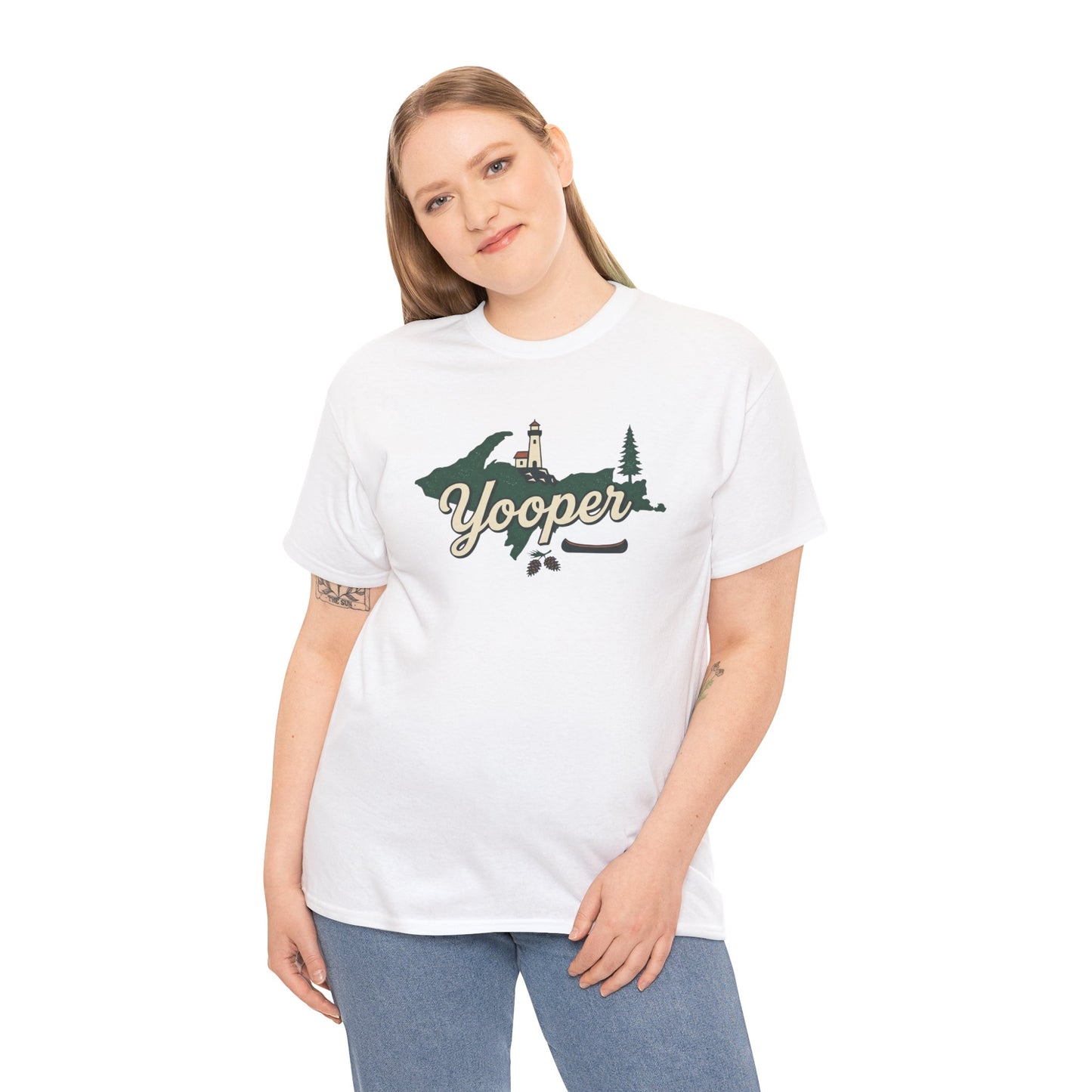 Yooper Lighthouse Tee — Michigan Upper Peninsula Souvenir T-Shirt
