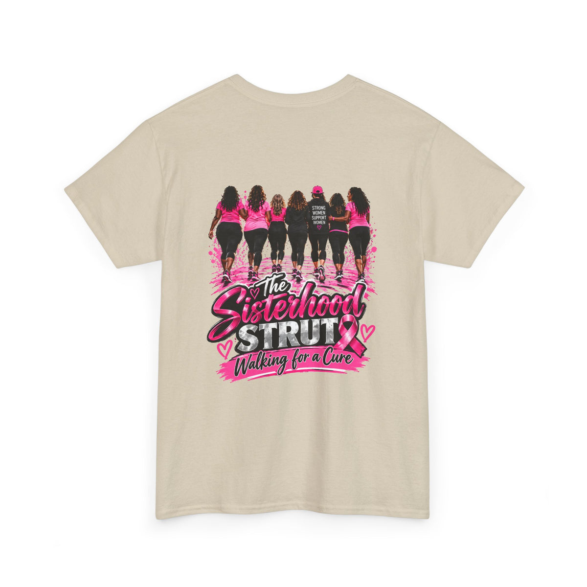 Sisterhood Strut Breast Cancer Awareness Tee