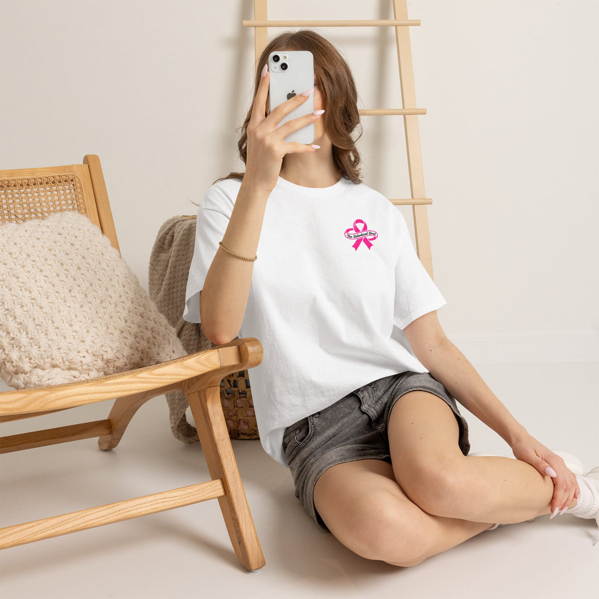 Sisterhood Strut Breast Cancer Awareness Tee
