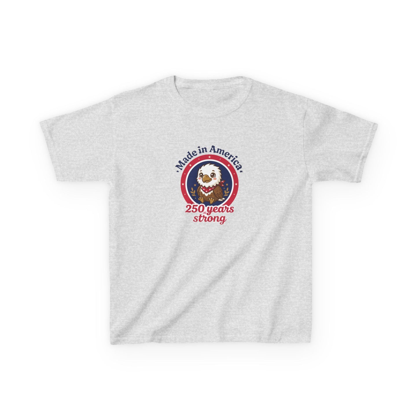 Kids T-Shirt — "Made in America 250 Years Strong" Patriotic Eagle Tee