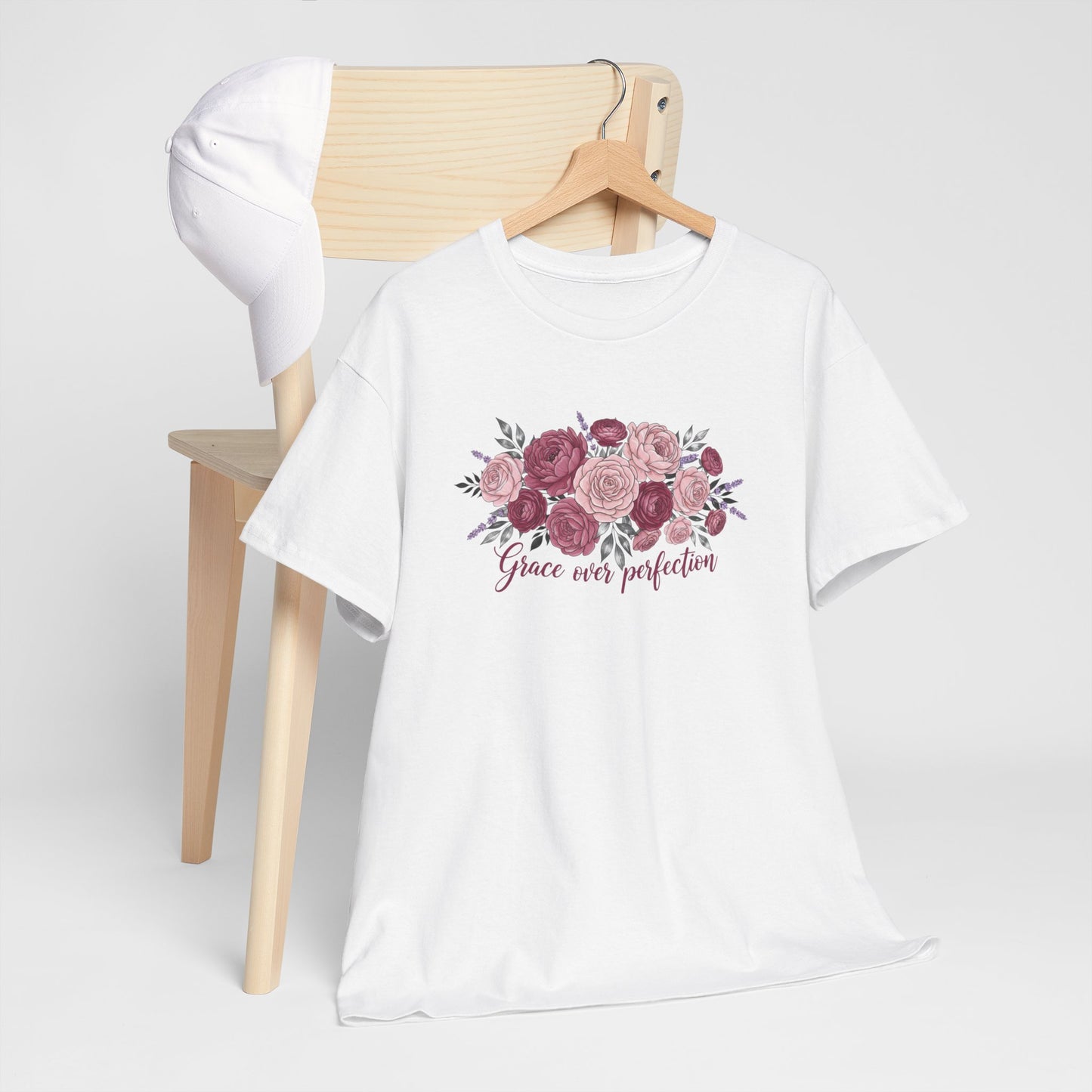Floral "Grace Was Perfected" Tee
