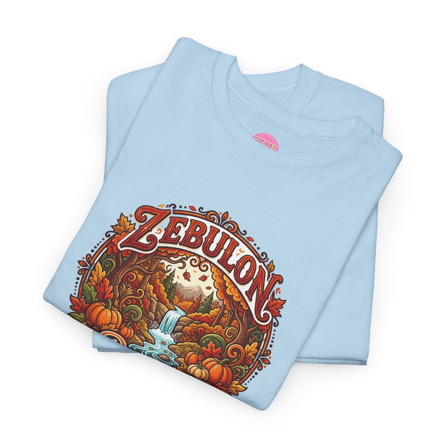 Zebulon Proud Graphic Tee — Vintage Pumpkin Harvest Autumn Shirt