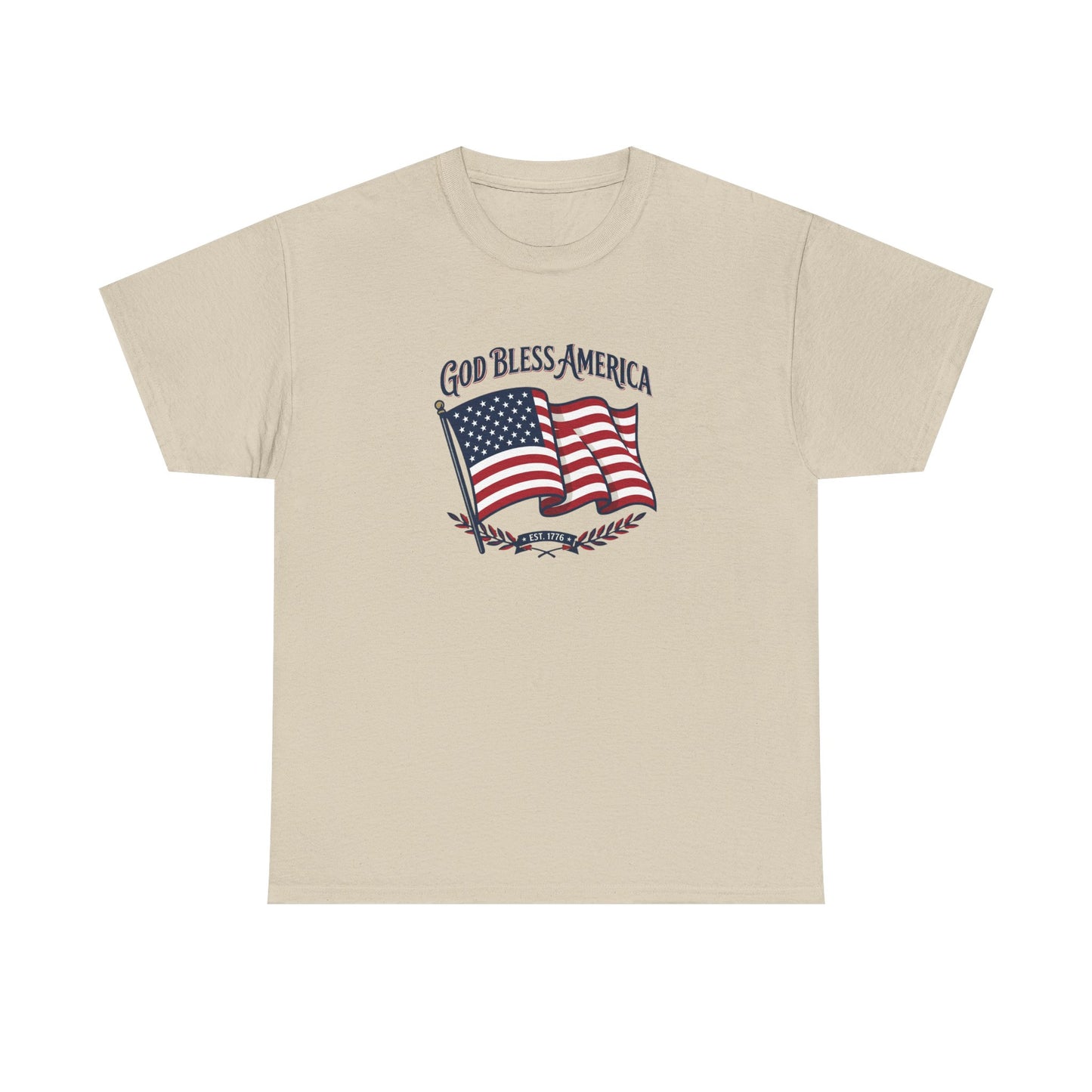 T-Shirt — "God Bless America" Flag Tee | Patriotic 4th of July Shirt