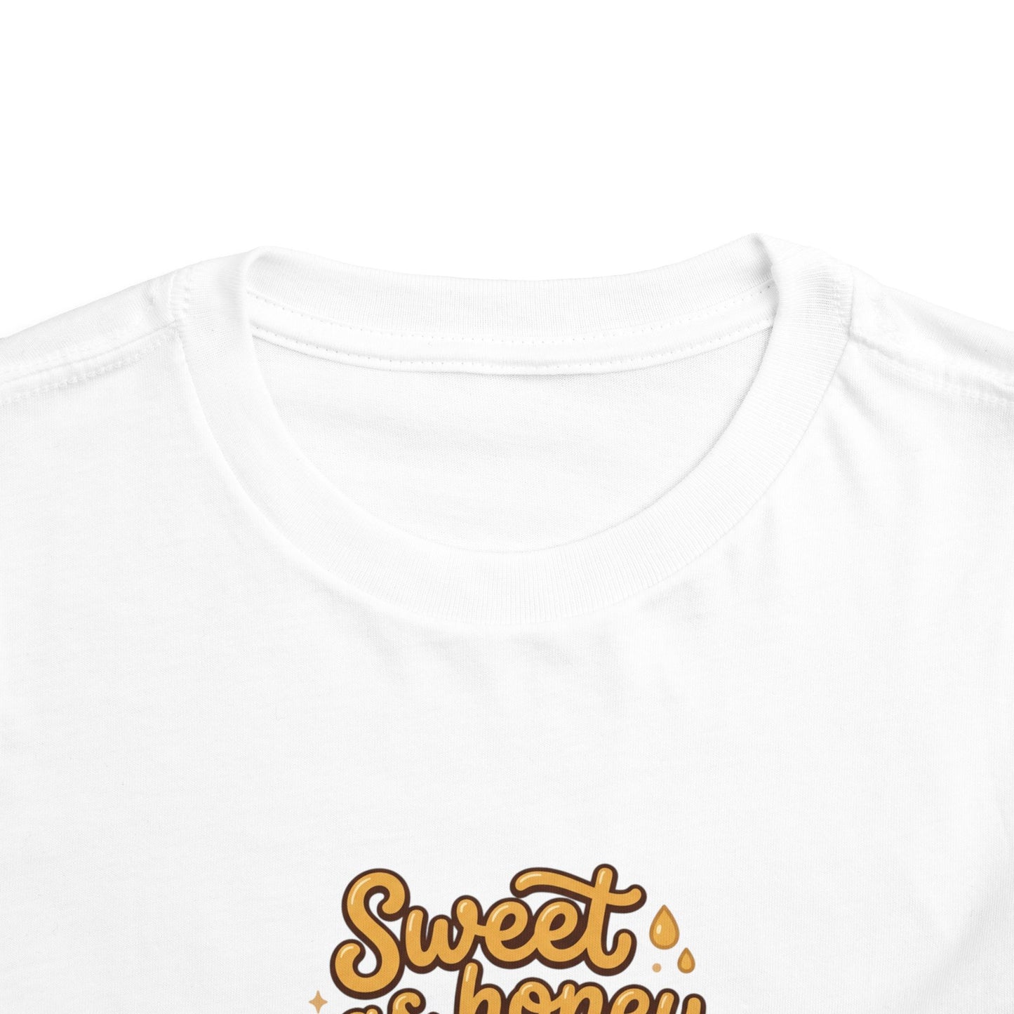 Toddler Tee — "Sweet as Honey" Cute Bee Graphic