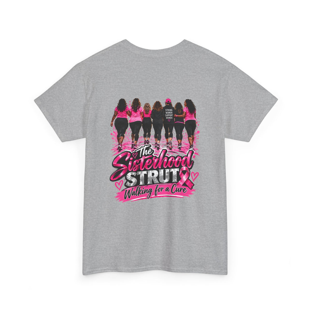 Sisterhood Strut Breast Cancer Awareness Tee