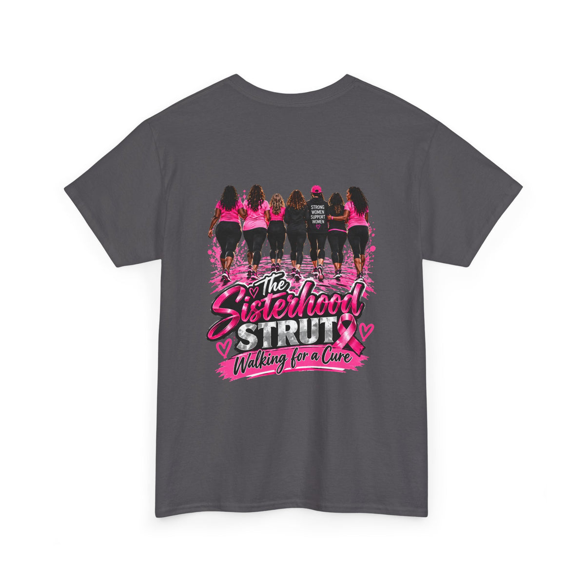 Sisterhood Strut Breast Cancer Awareness Tee