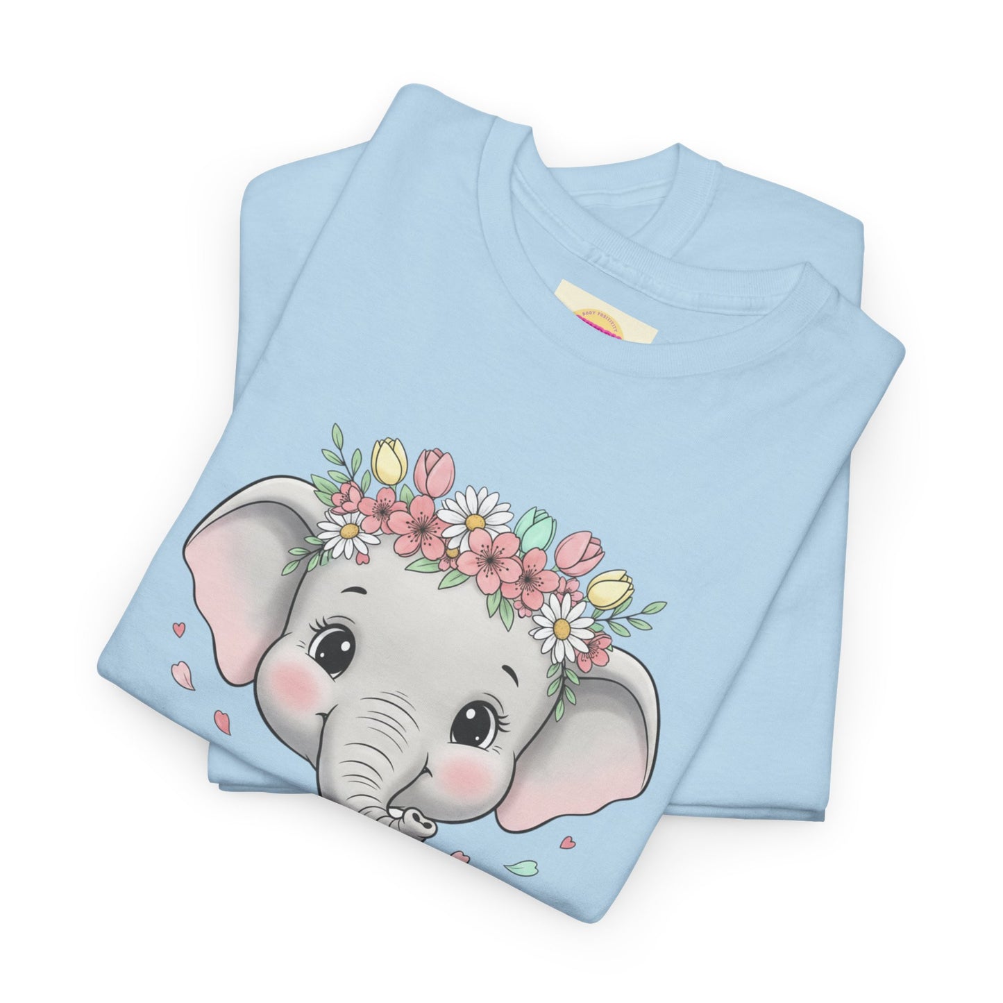 Elephant Floral Crown T-Shirt — "Rainbow Better Than You" Cute Kids Animal Tee