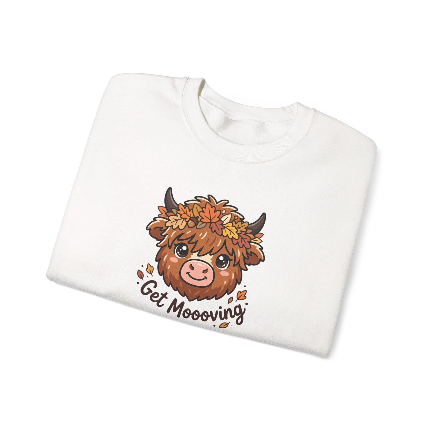 Get Moooving! Fall Highland Cow Sweatshirt