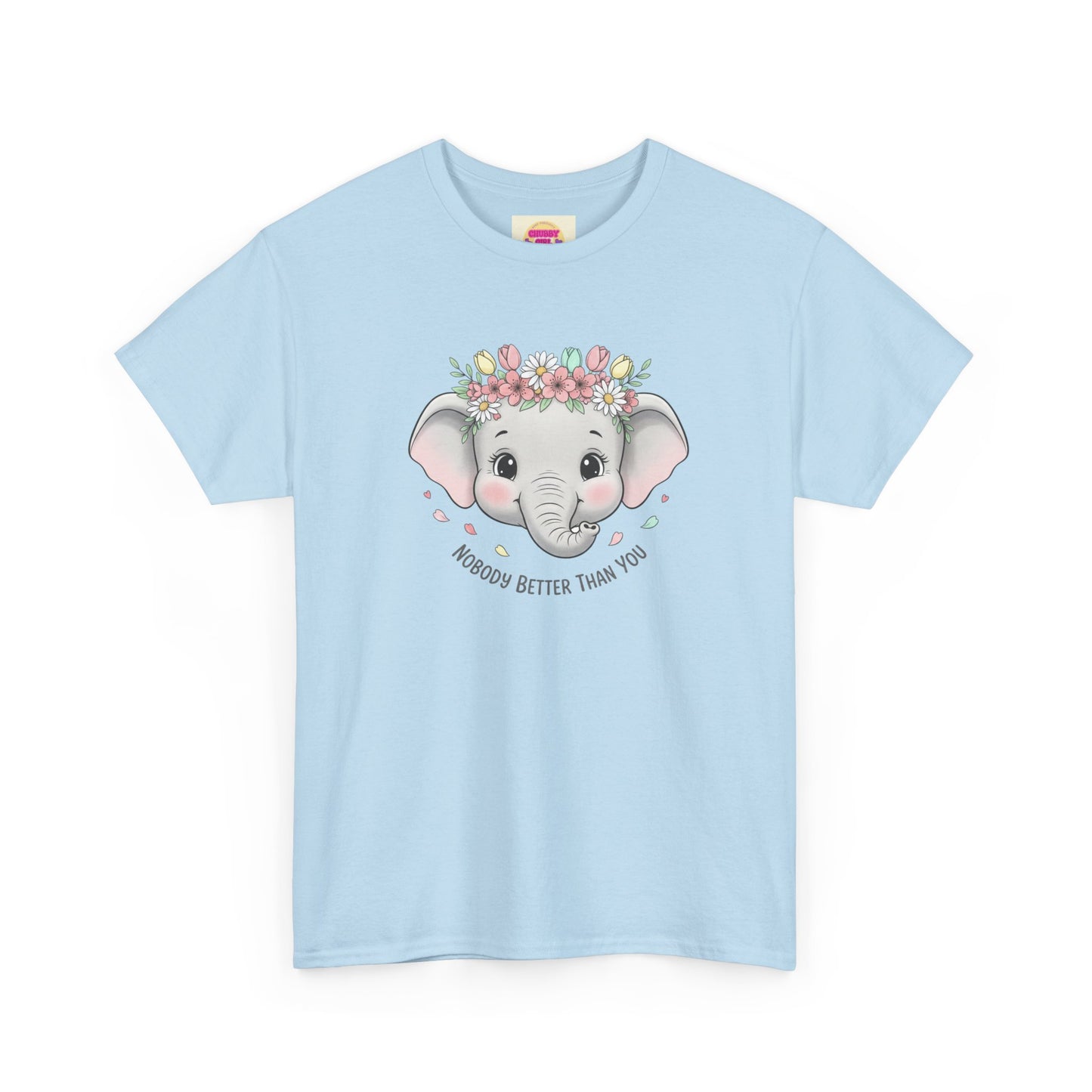 Elephant Floral Crown T-Shirt — "Rainbow Better Than You" Cute Kids Animal Tee