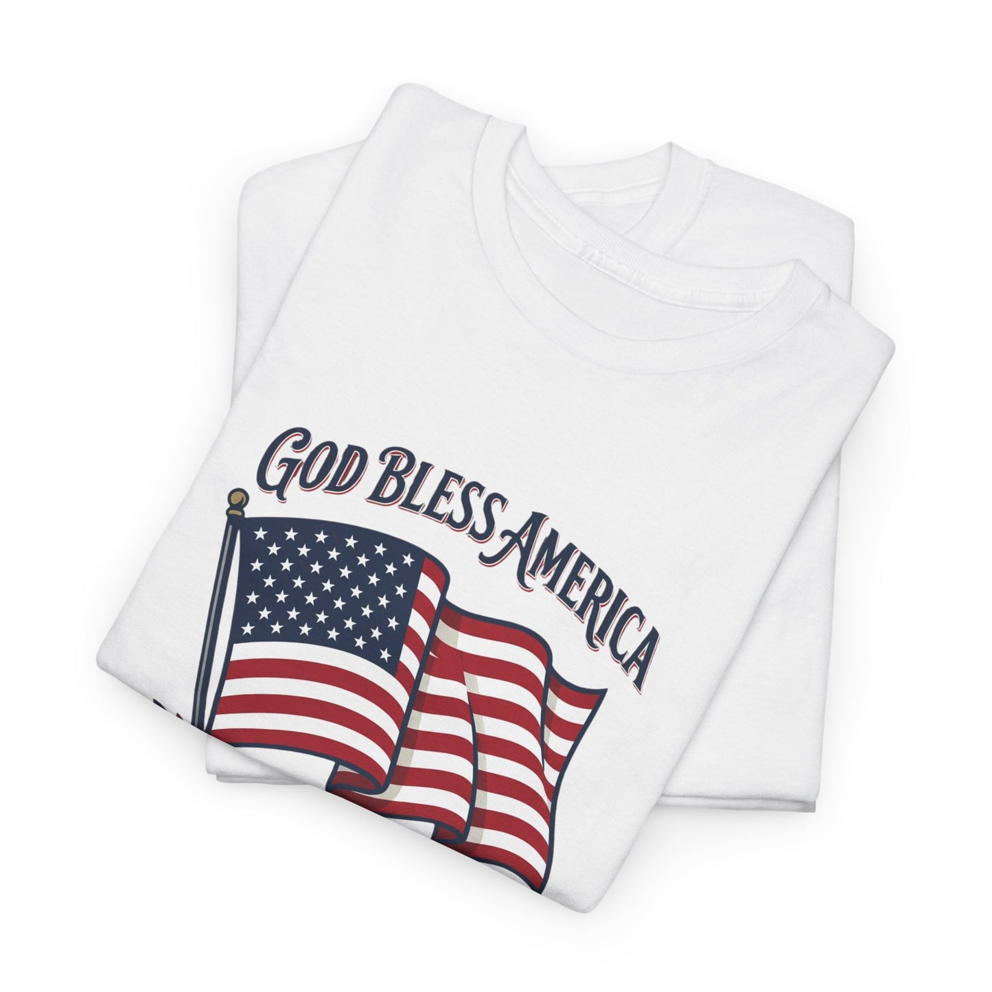 T-Shirt — "God Bless America" Flag Tee | Patriotic 4th of July Shirt