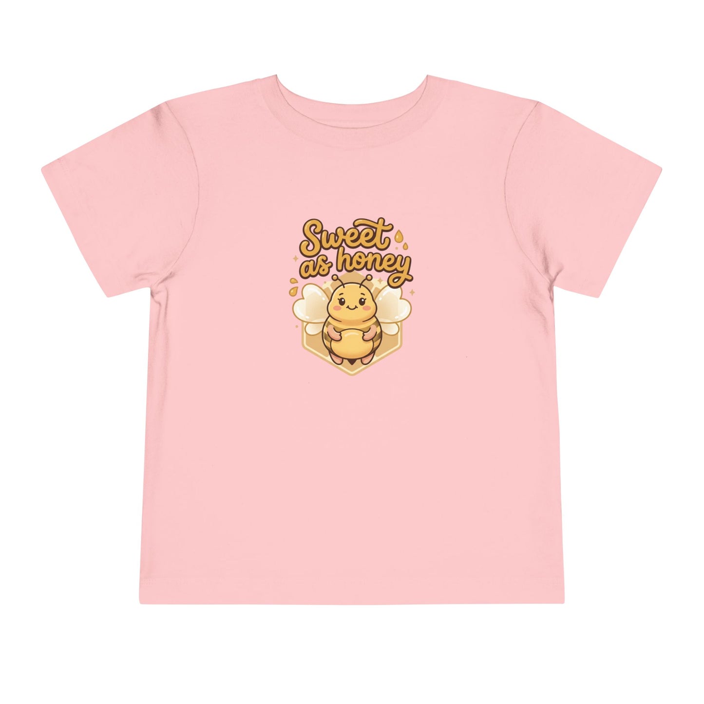 Toddler Tee — "Sweet as Honey" Cute Bee Graphic