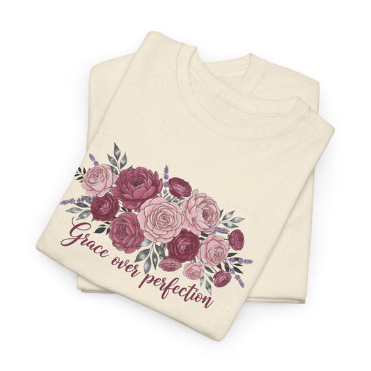 Floral "Grace Was Perfected" Tee