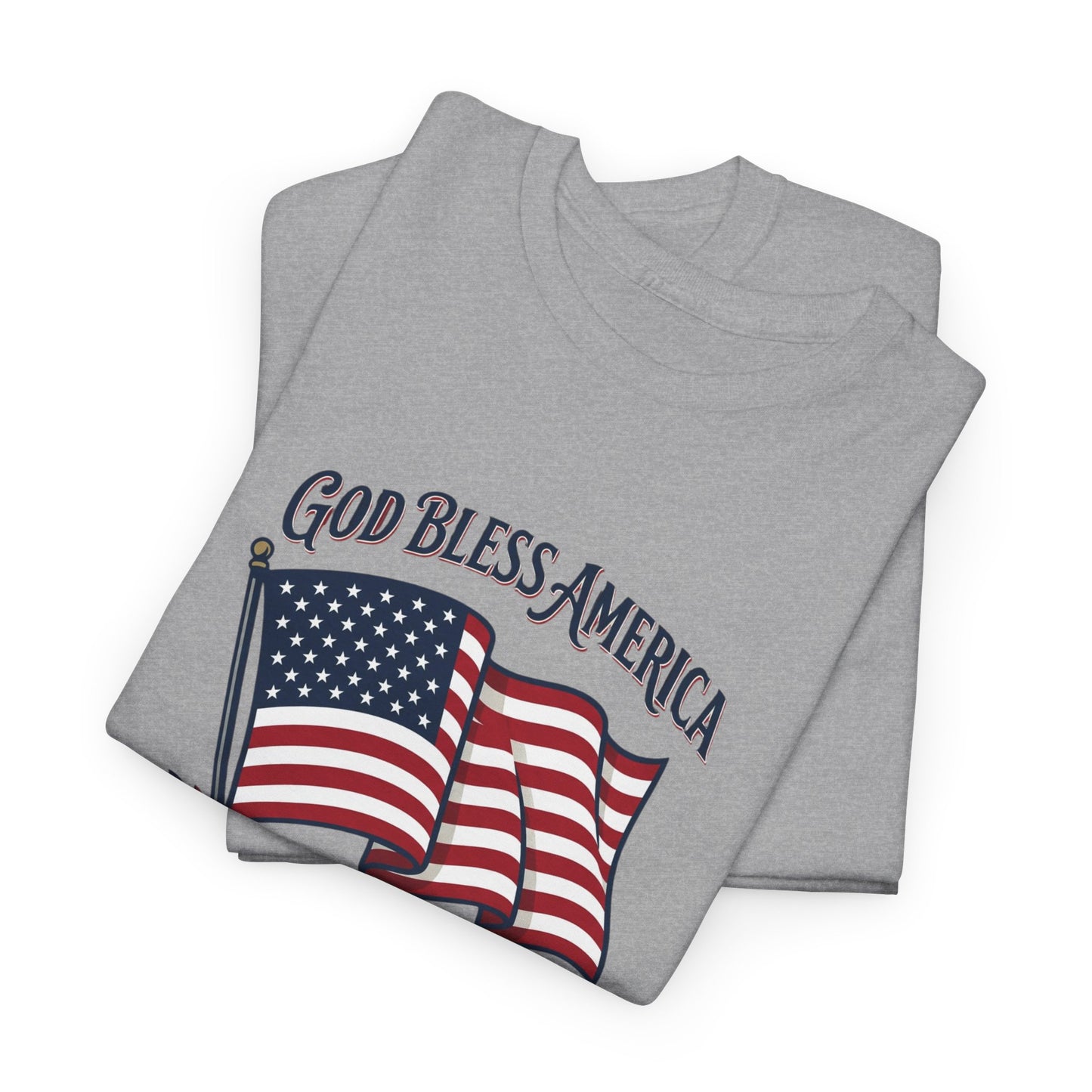 T-Shirt — "God Bless America" Flag Tee | Patriotic 4th of July Shirt