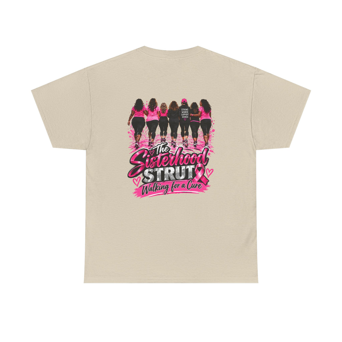 Sisterhood Strut Breast Cancer Awareness Tee