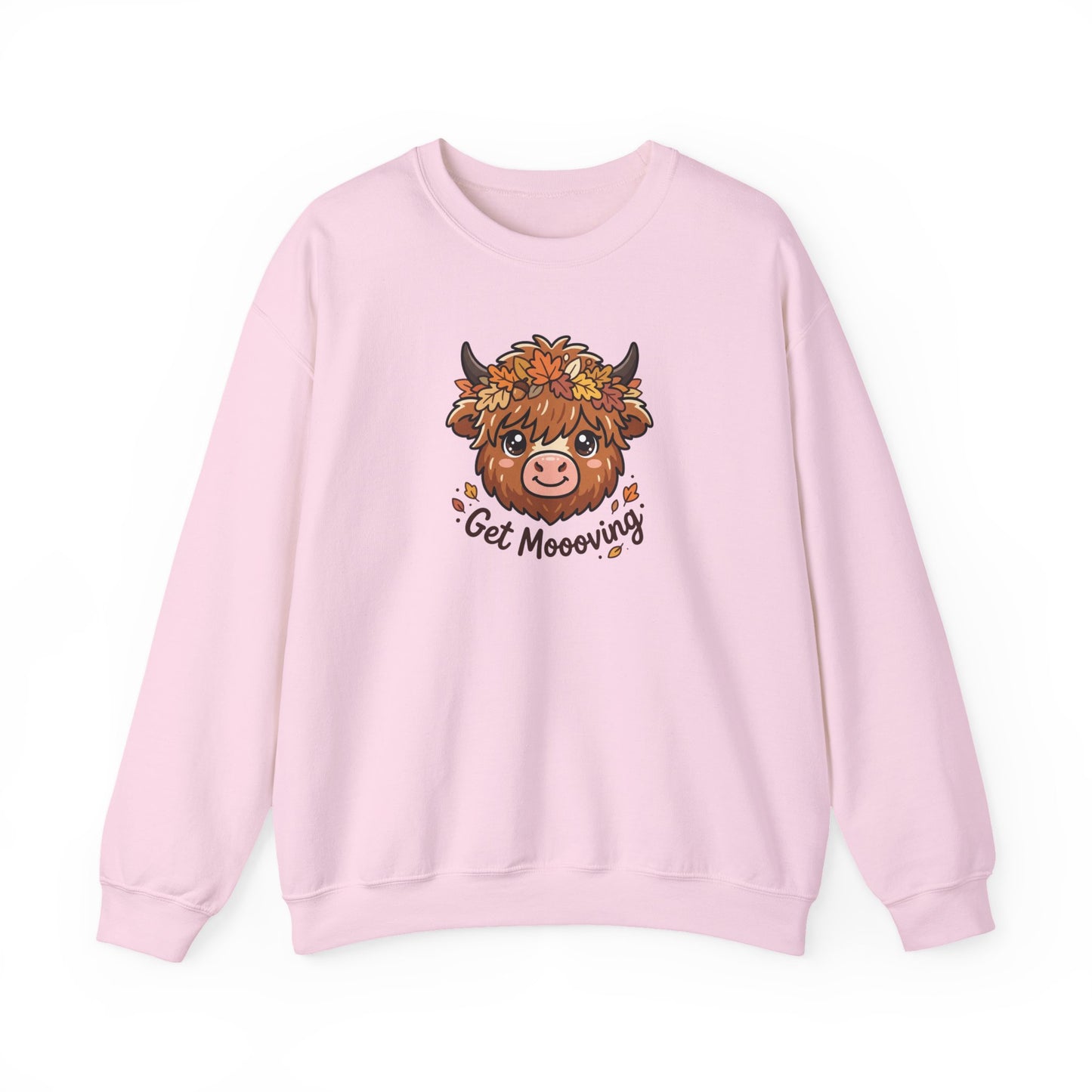 Get Moooving! Fall Highland Cow Sweatshirt