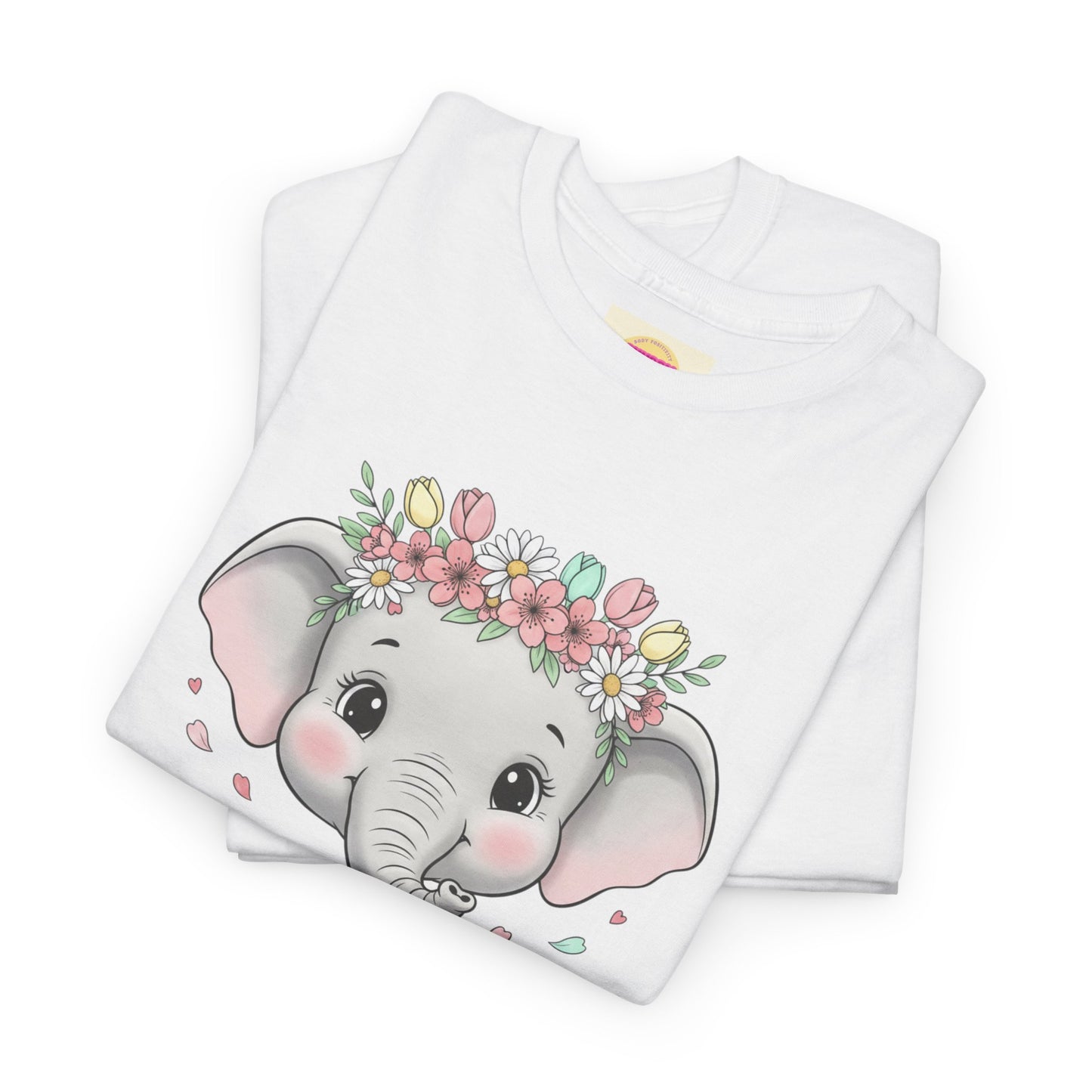 Elephant Floral Crown T-Shirt — "Rainbow Better Than You" Cute Kids Animal Tee