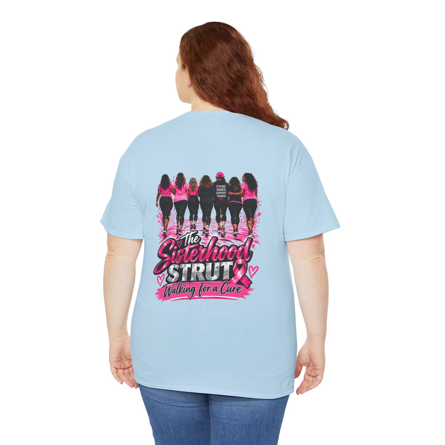 Sisterhood Strut Breast Cancer Awareness Tee